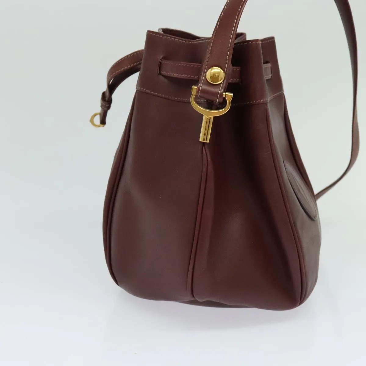 Cartier Must Line Leather Shoulder Bag (Pre-Owned)