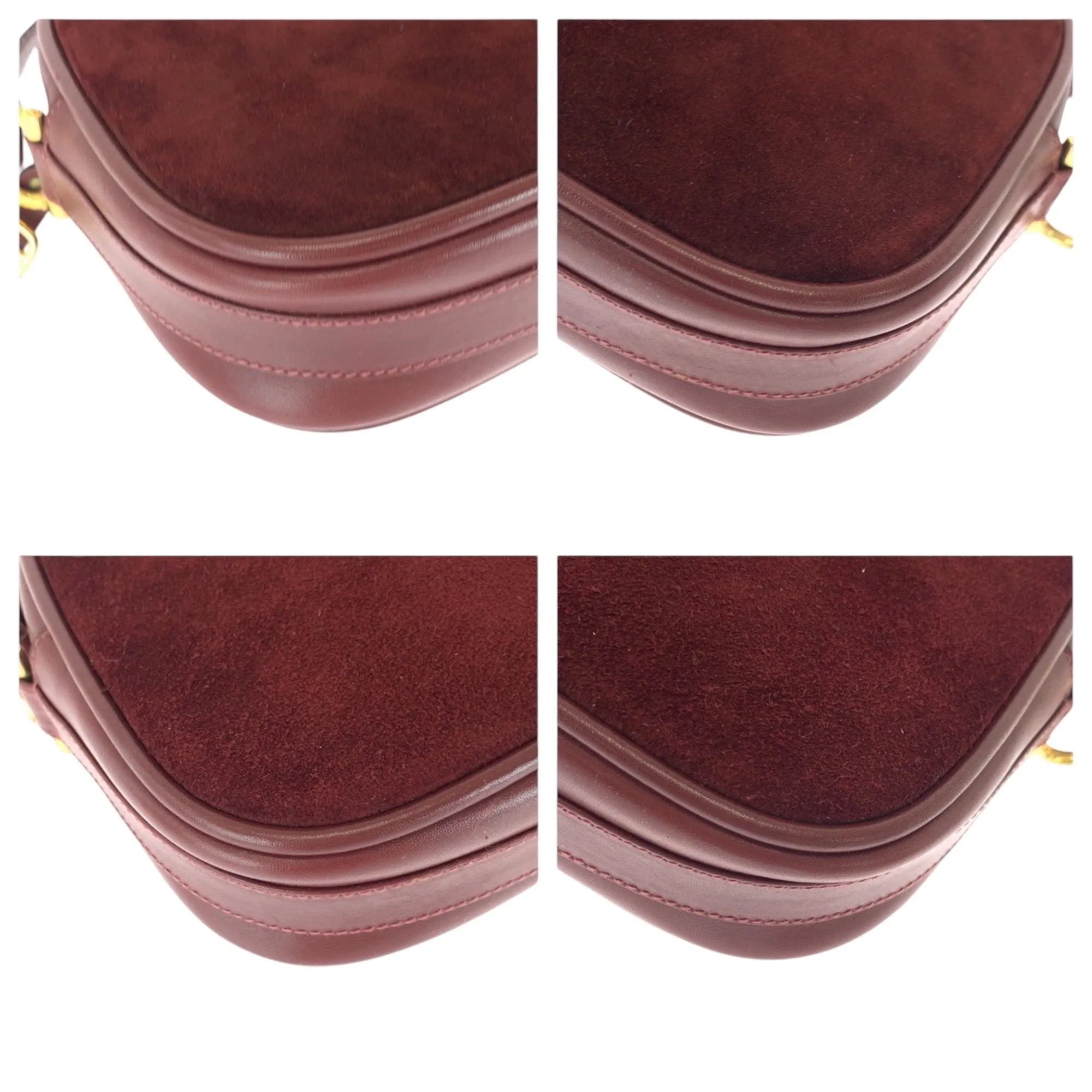 Cartier Suede Pochette Shoulder Bag (Pre-Owned)