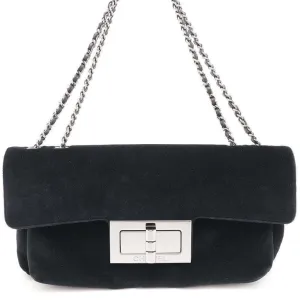 Chanel 2.55 Velvet Shoulder Bag (Pre-Owned)