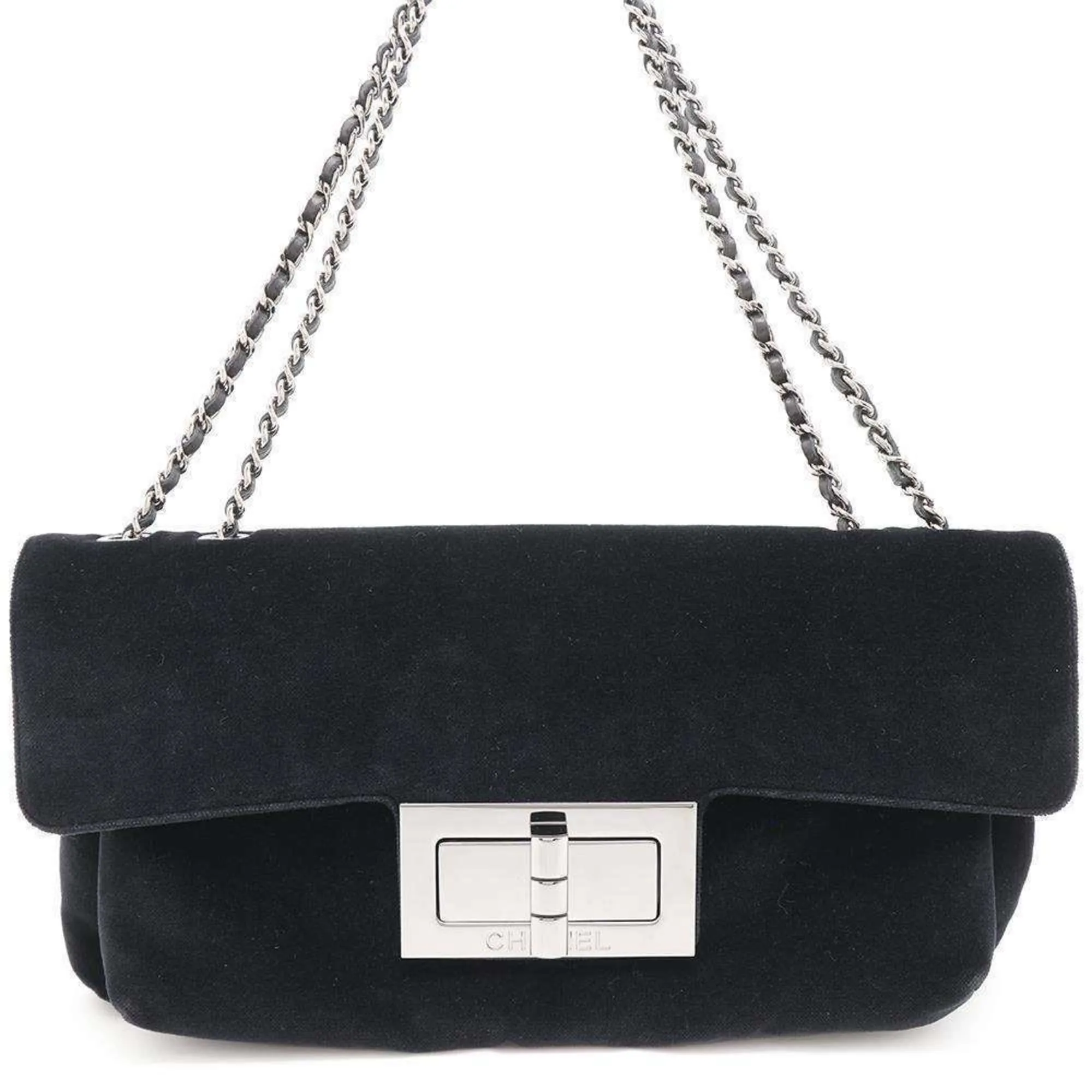 Chanel 2.55 Velvet Shoulder Bag (Pre-Owned)