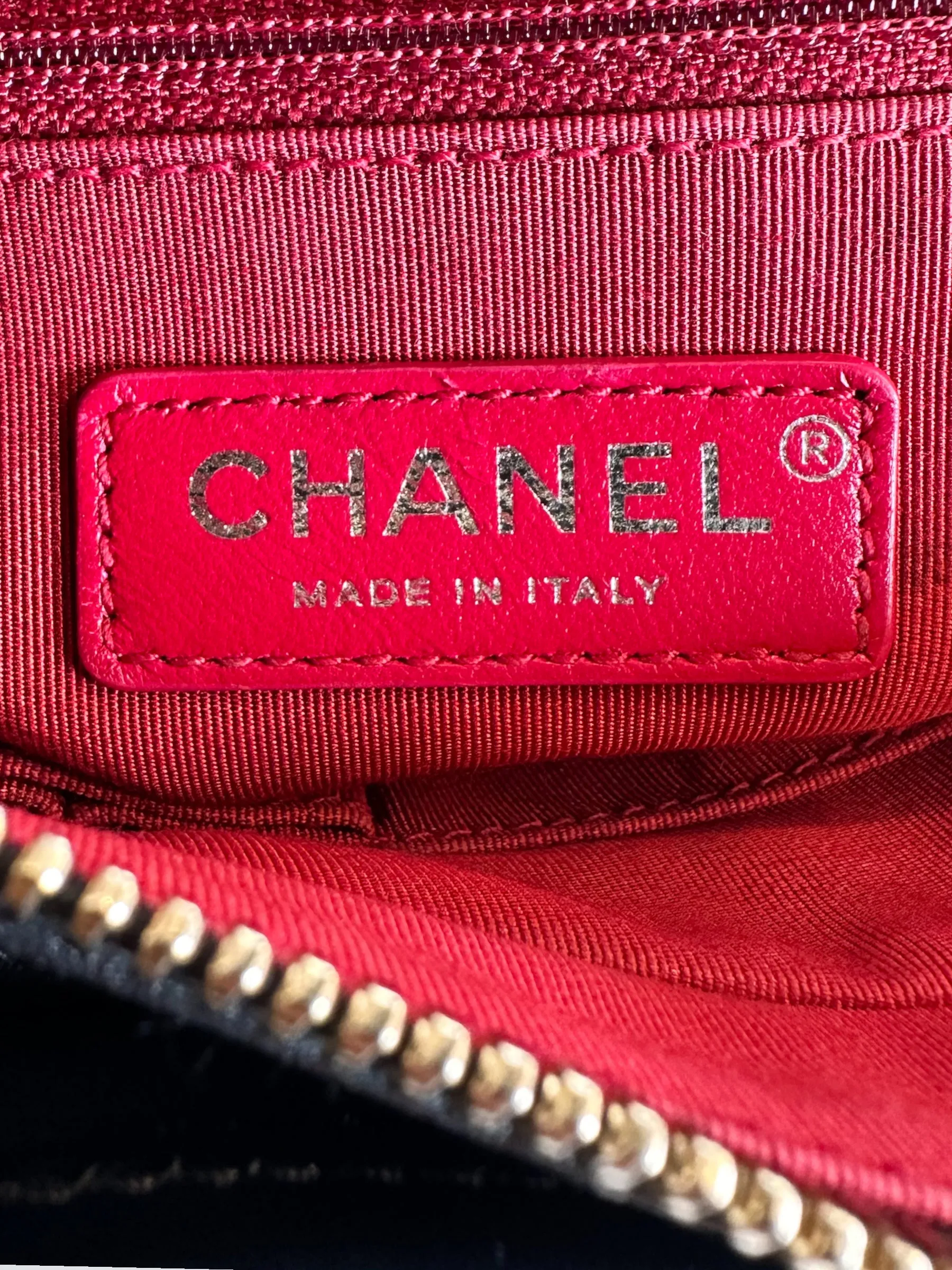 Chanel Black Calfskin Leather Small "Gabrielle" Crossbody
