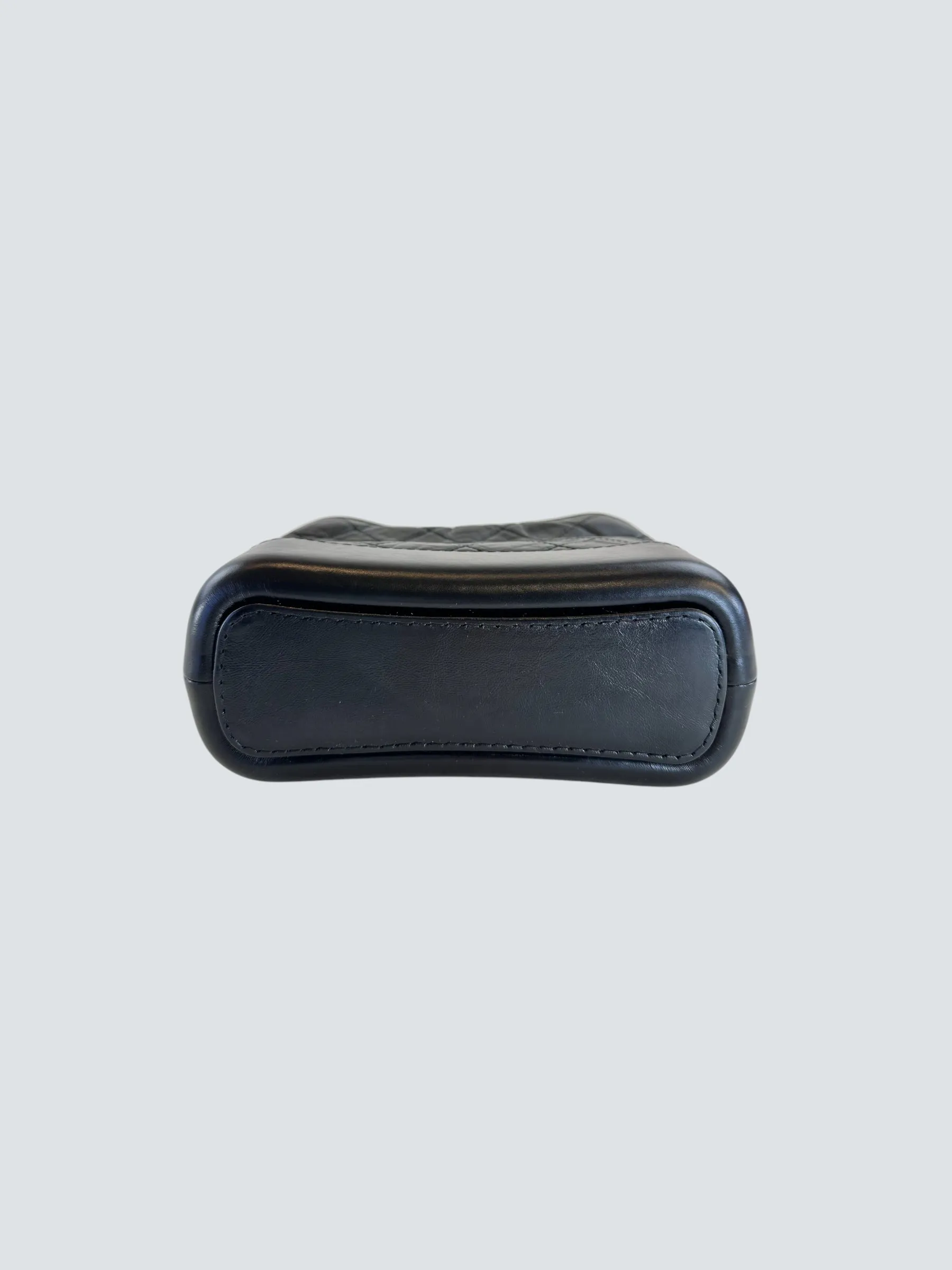 Chanel Black Calfskin Leather Small "Gabrielle" Crossbody