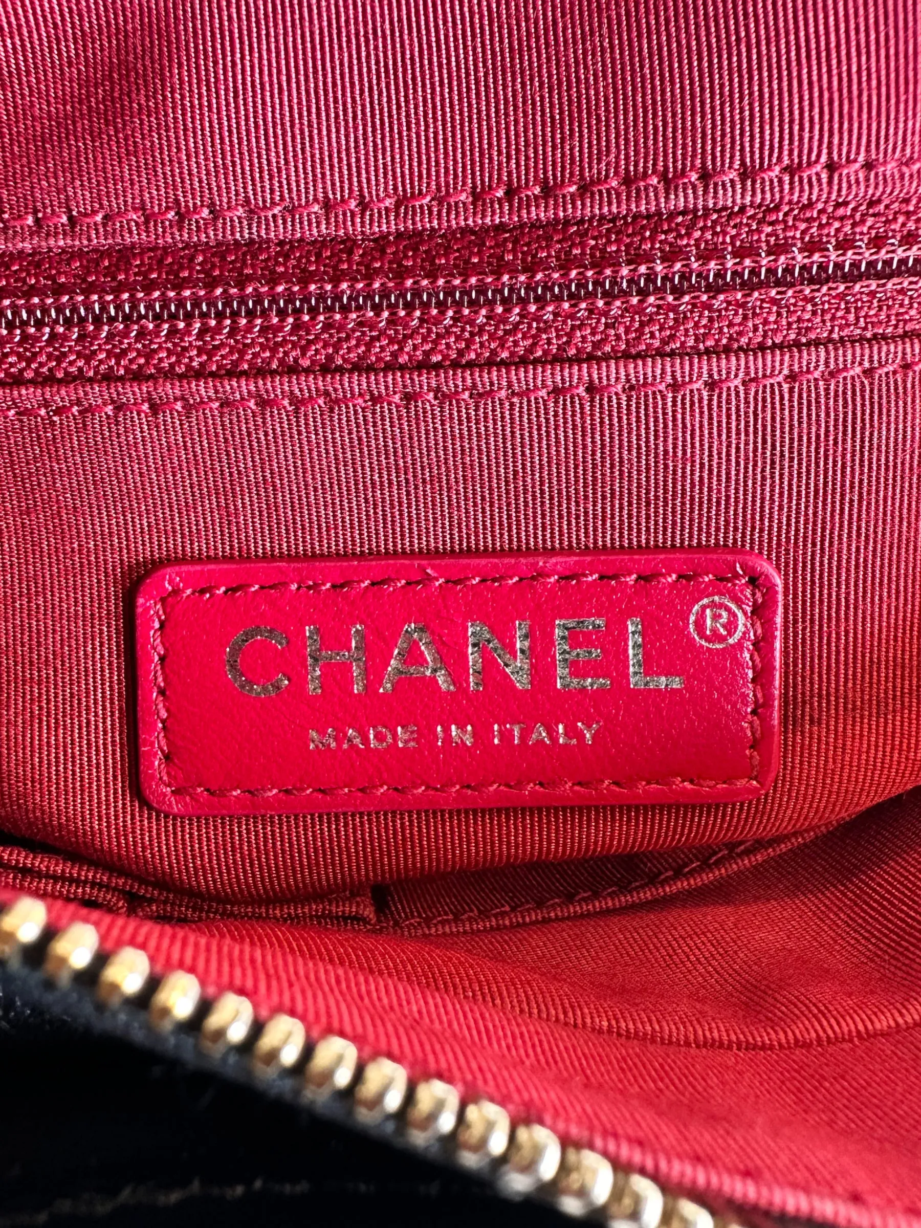Chanel Black Calfskin Leather Small "Gabrielle" Crossbody