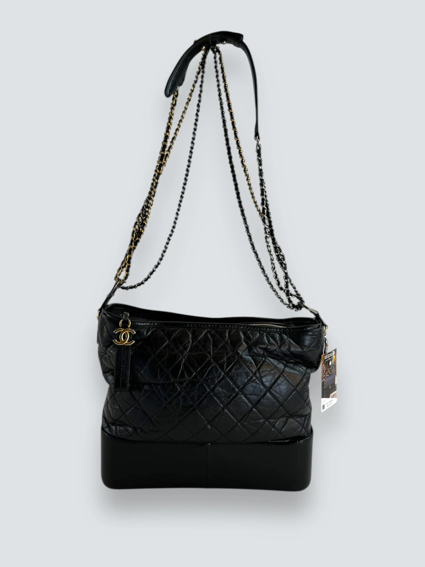 Chanel Black Leather Large ??Gabrielle?? Crossbody
