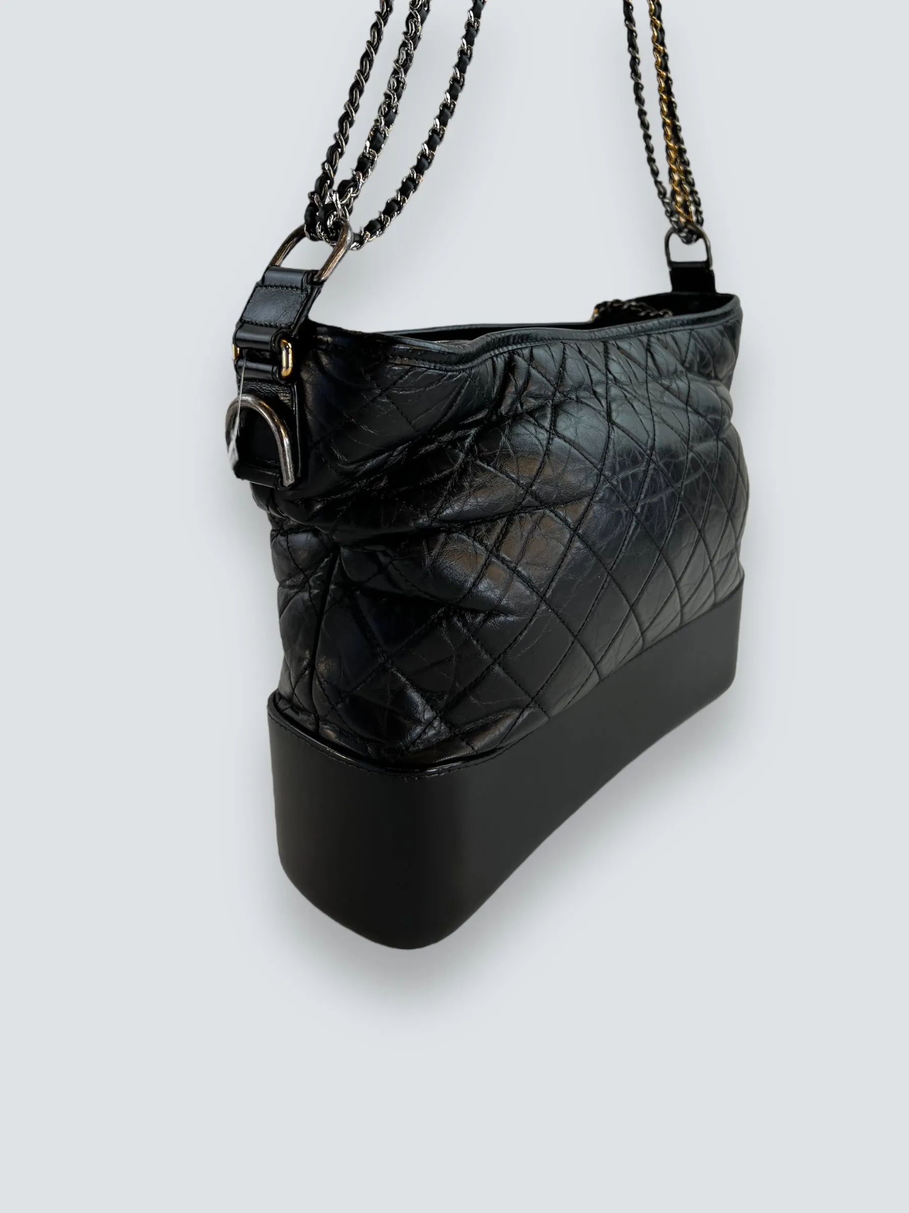 Chanel Black Leather Large ??Gabrielle?? Crossbody