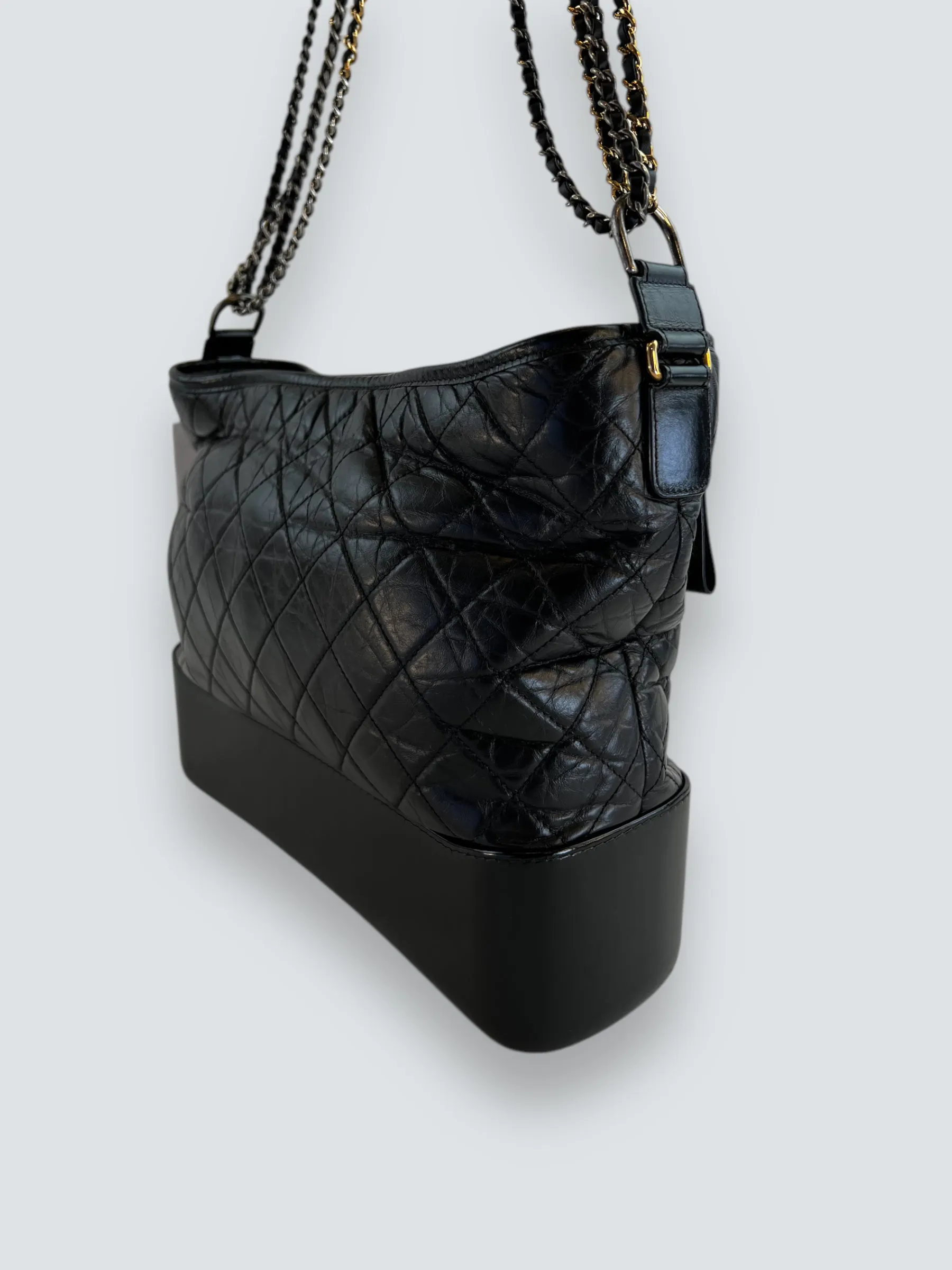 Chanel Black Leather Large ??Gabrielle?? Crossbody