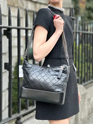 Chanel Black Leather Large ??Gabrielle?? Crossbody