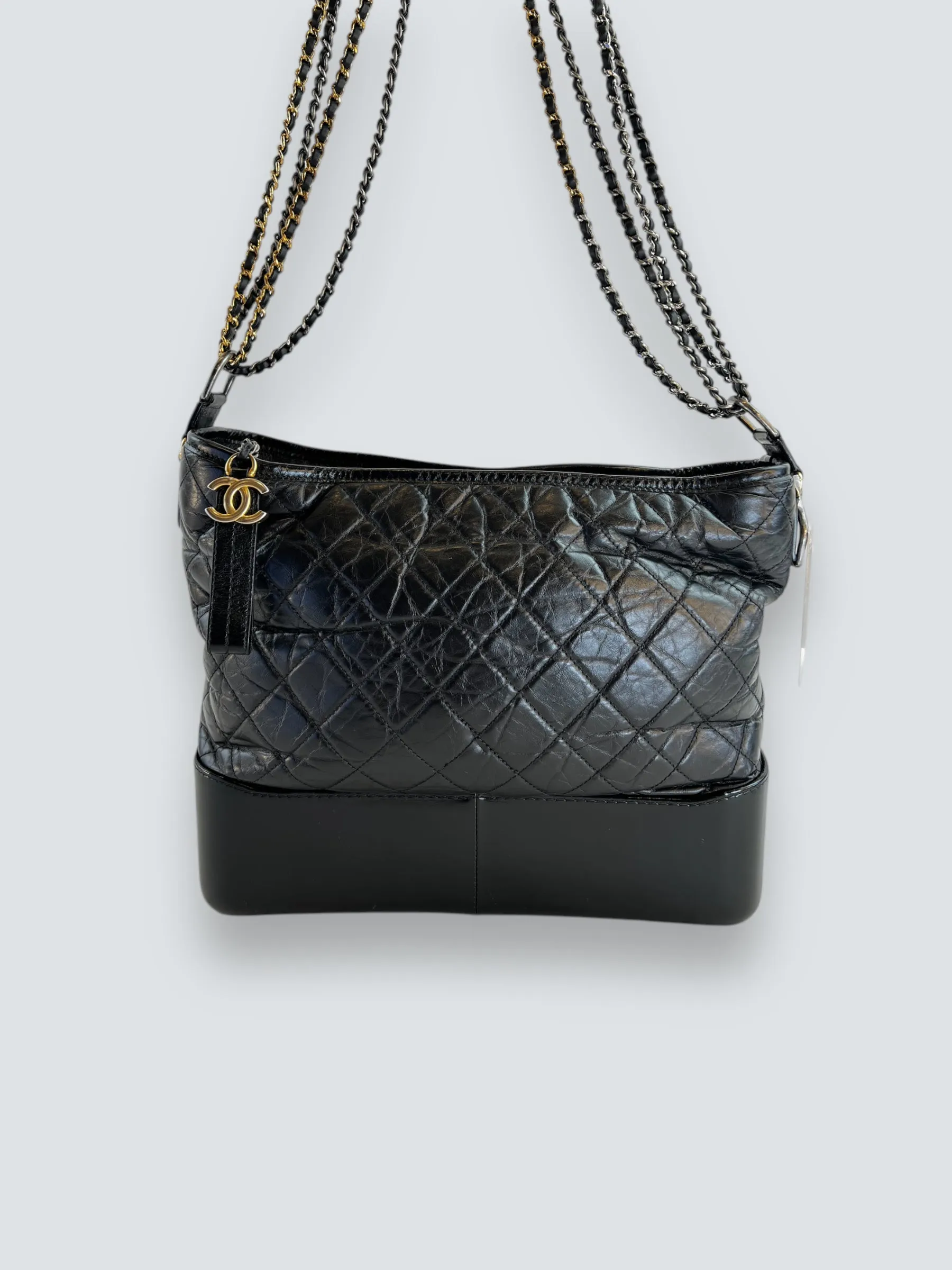 Chanel Black Leather Large ??Gabrielle?? Crossbody