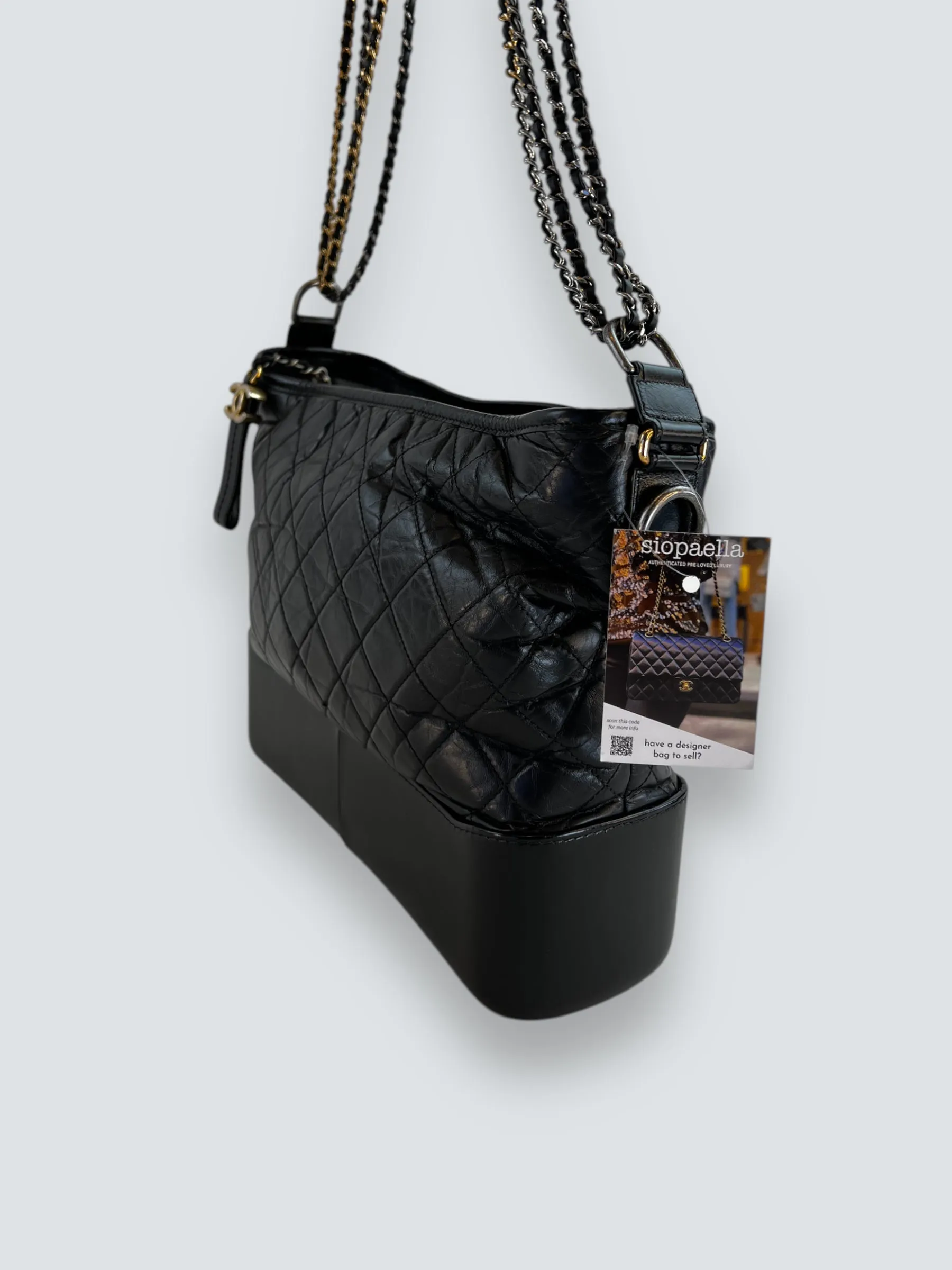 Chanel Black Leather Large ??Gabrielle?? Crossbody