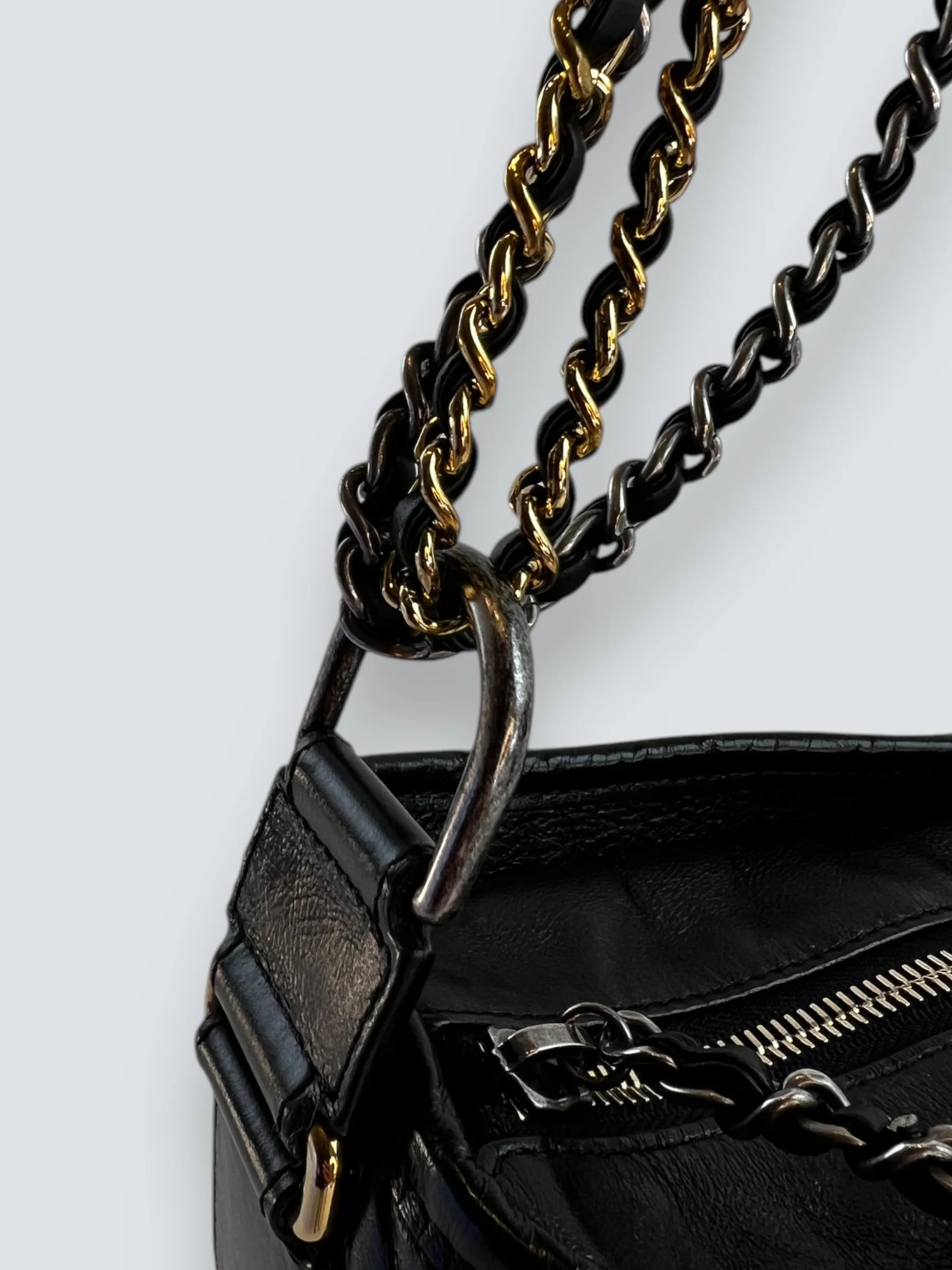 Chanel Black Leather Large ??Gabrielle?? Crossbody