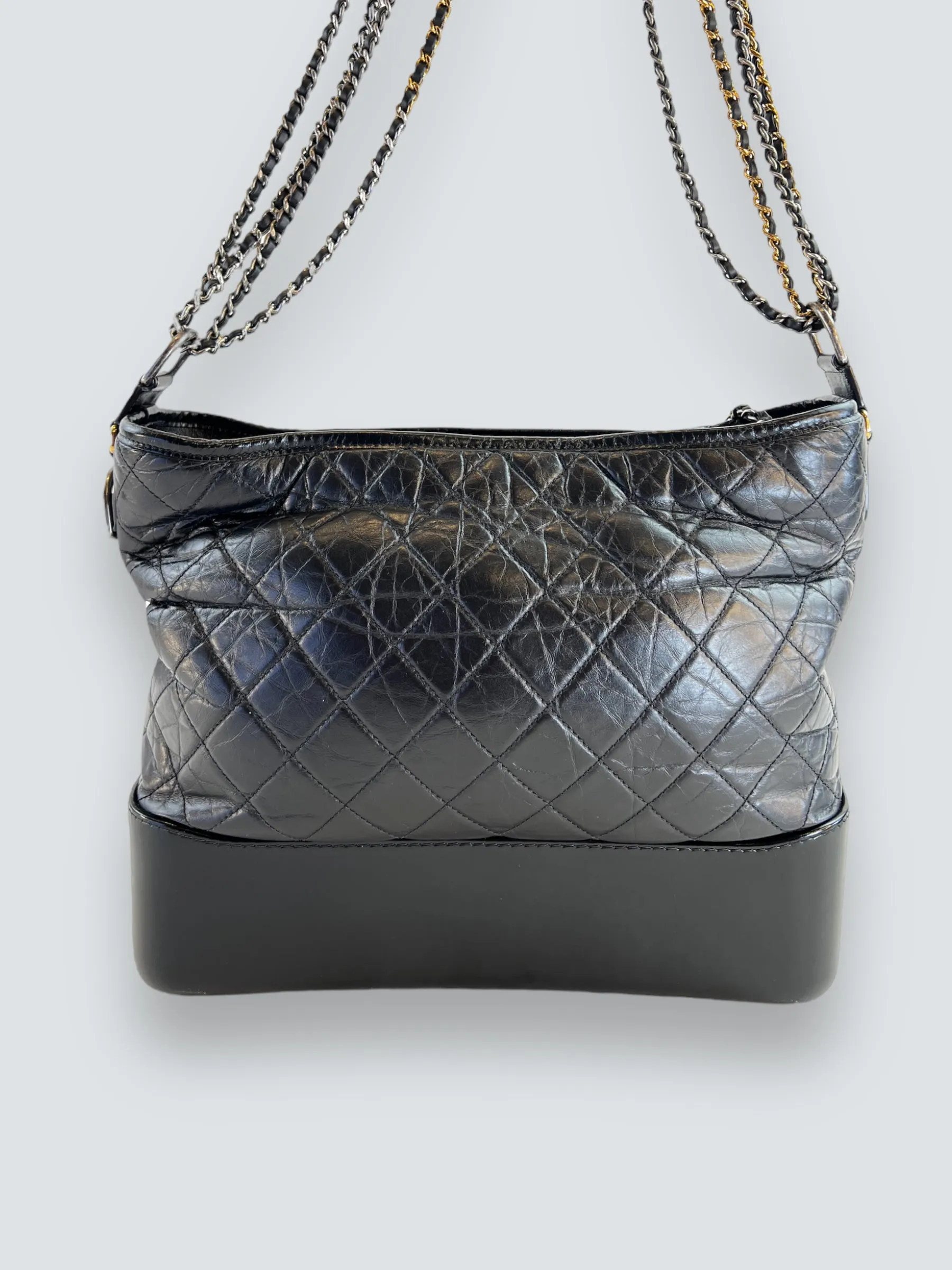 Chanel Black Leather Large ??Gabrielle?? Crossbody