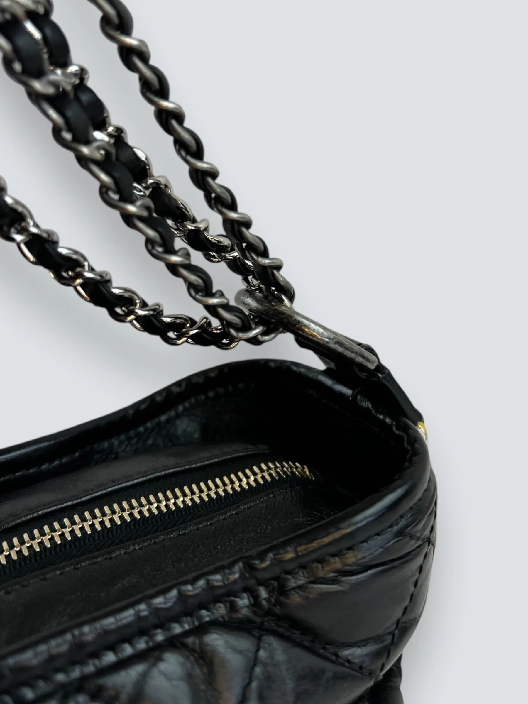 Chanel Black Leather Large ??Gabrielle?? Crossbody