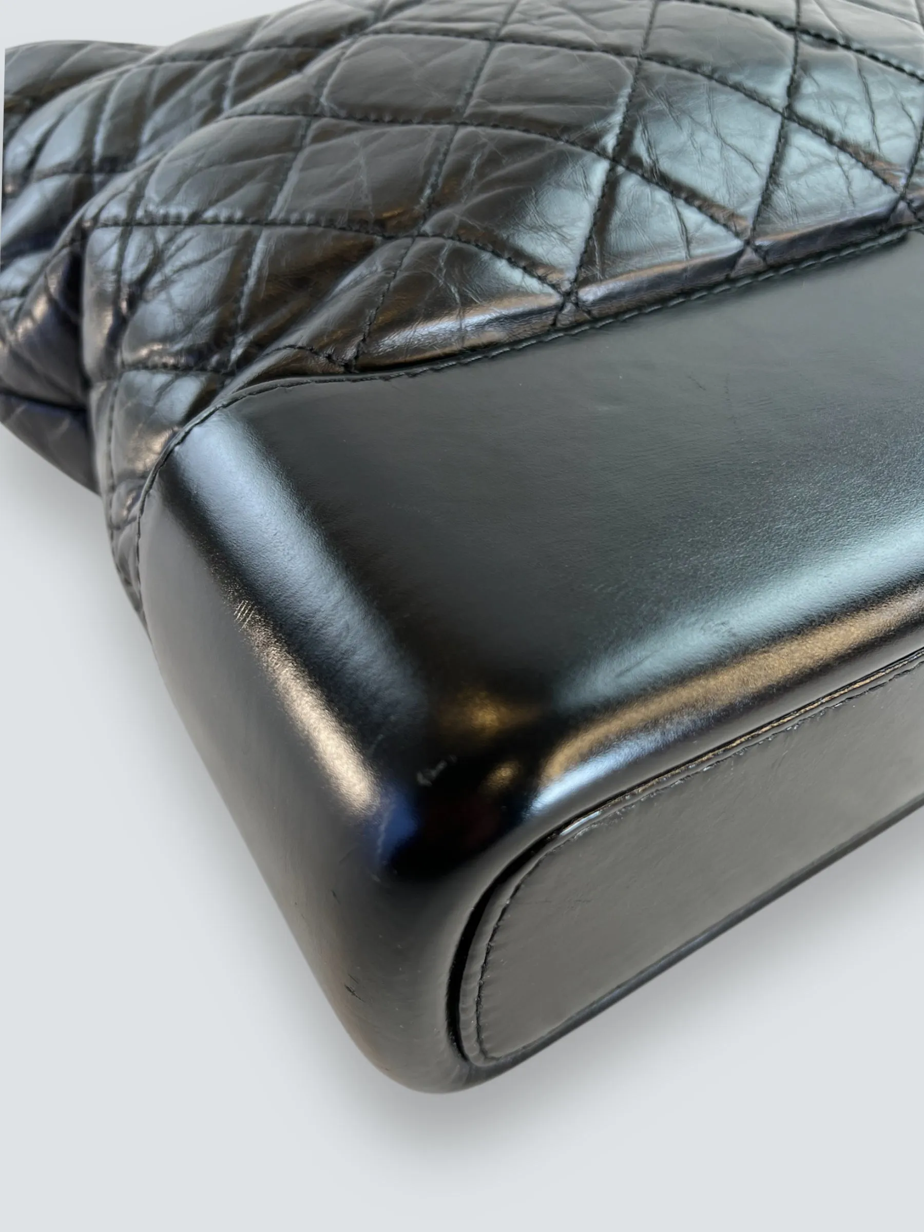 Chanel Black Leather Large ??Gabrielle?? Crossbody