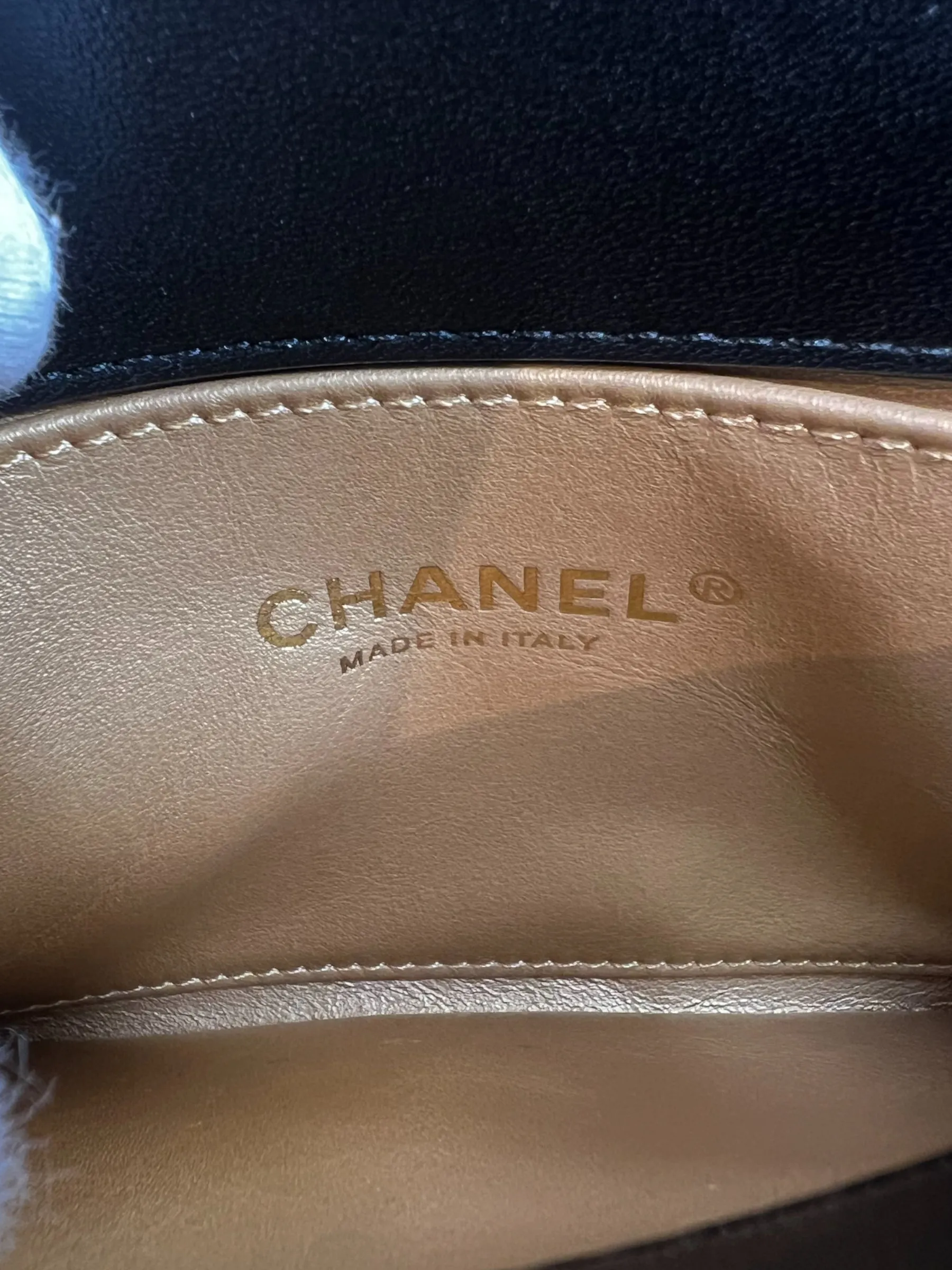 Chanel Black Quilted Lambskin Leather "Trendy" Top Handle Shoulder Bag