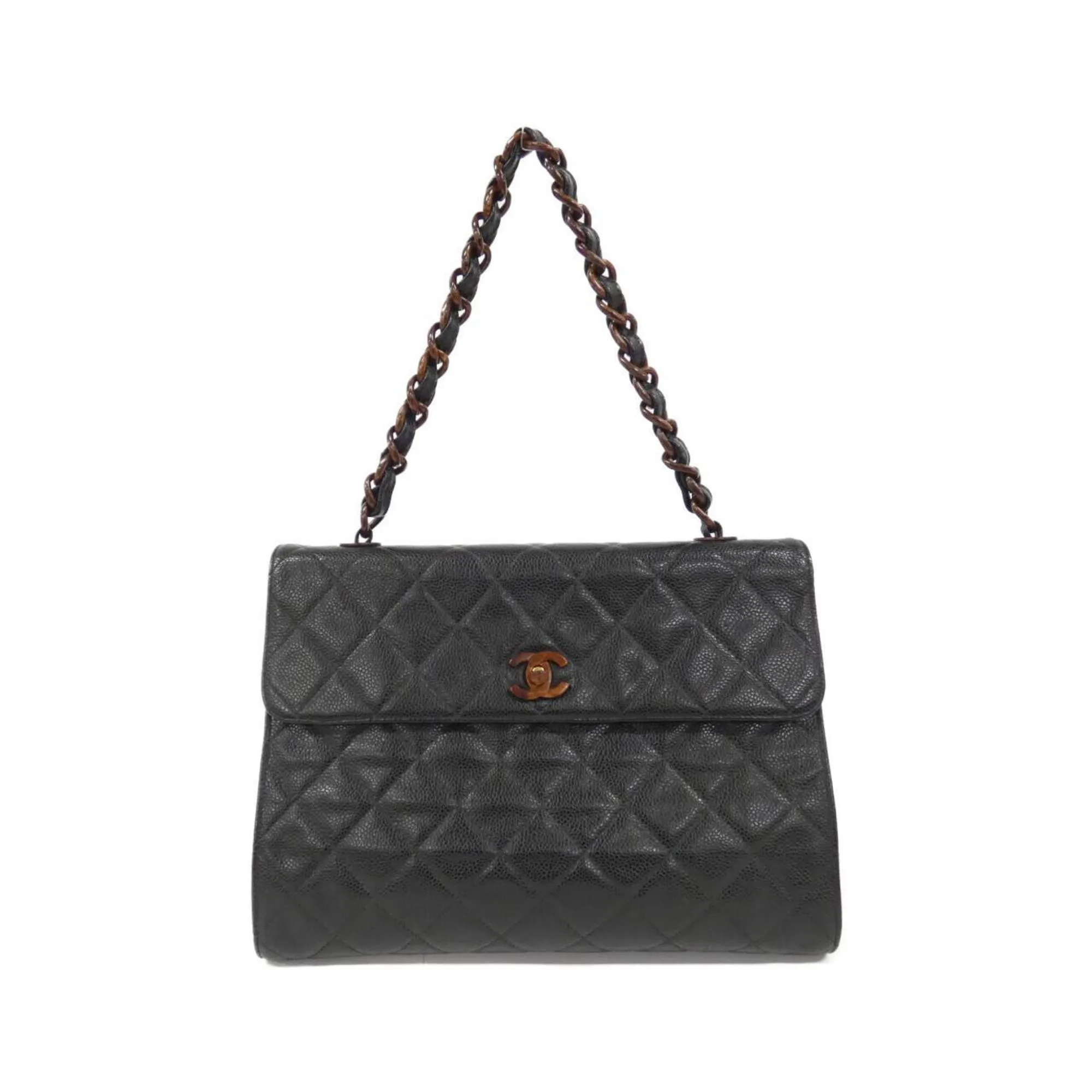 Chanel Flap Bag Leather Shoulder Bag (Pre-Owned)