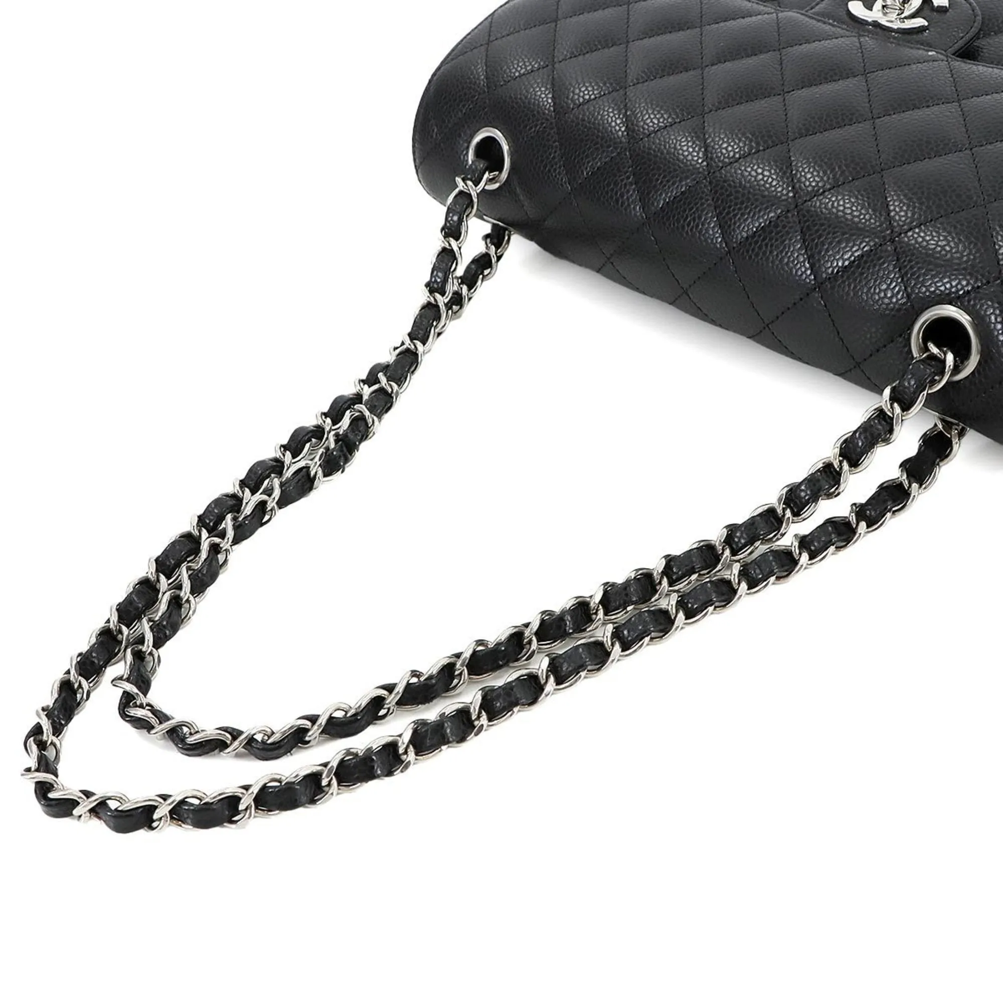 Chanel Grained Calfskin Shoulder Bag (Pre-Owned)