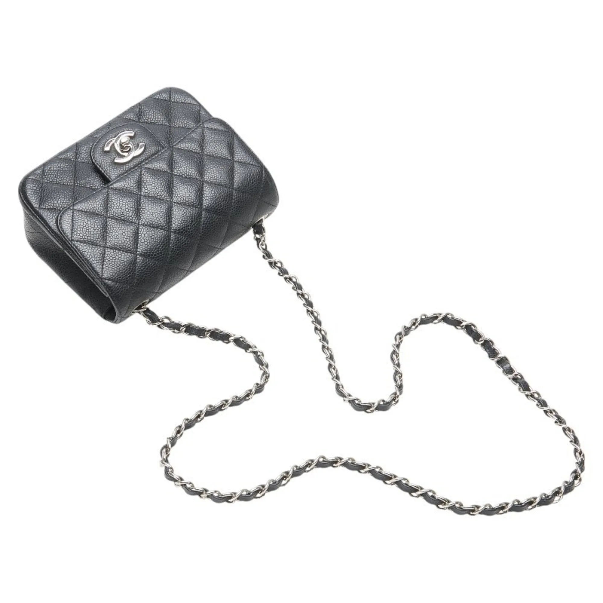 Chanel Grained Calfskin Shoulder Bag (Pre-Owned)
