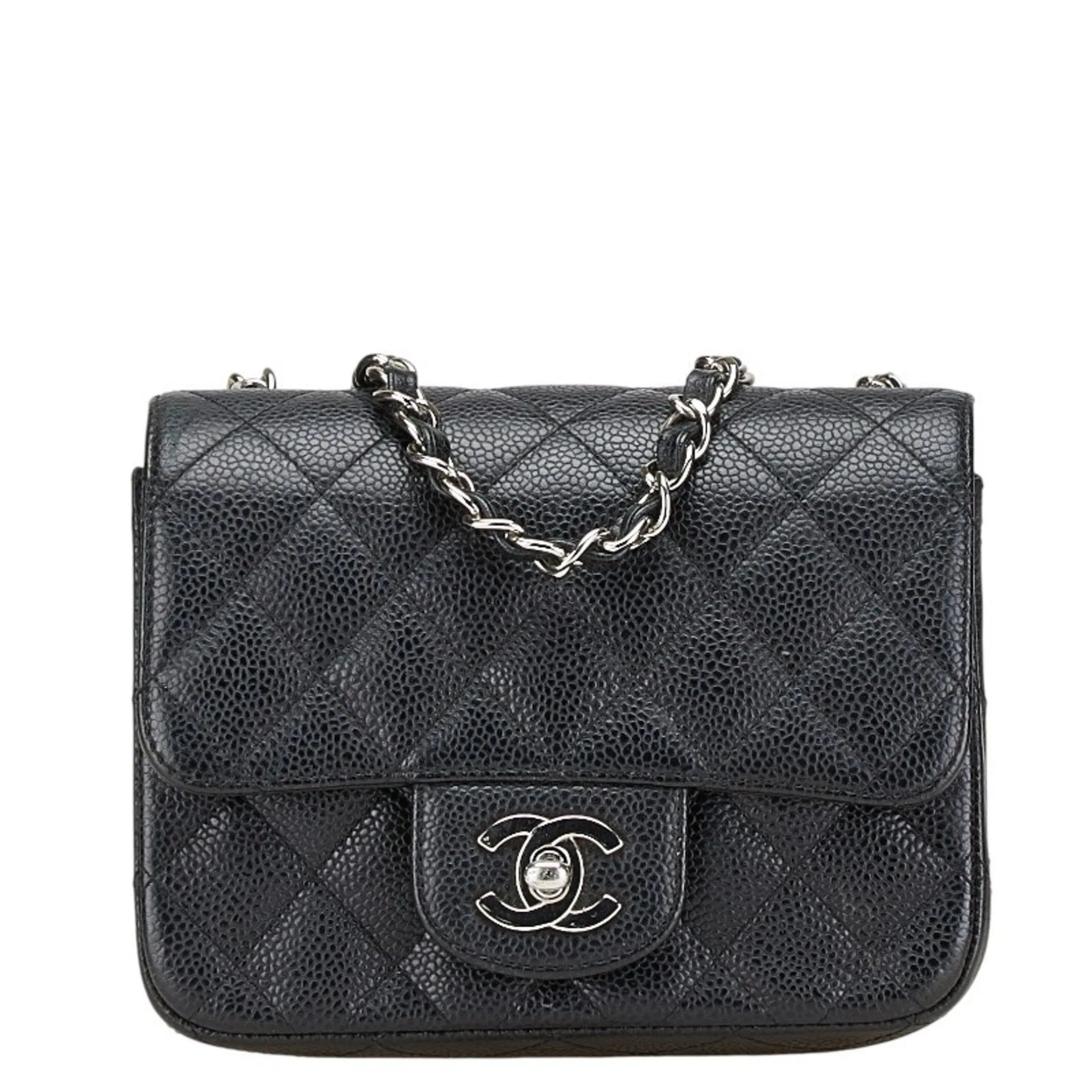 Chanel Grained Calfskin Shoulder Bag (Pre-Owned)