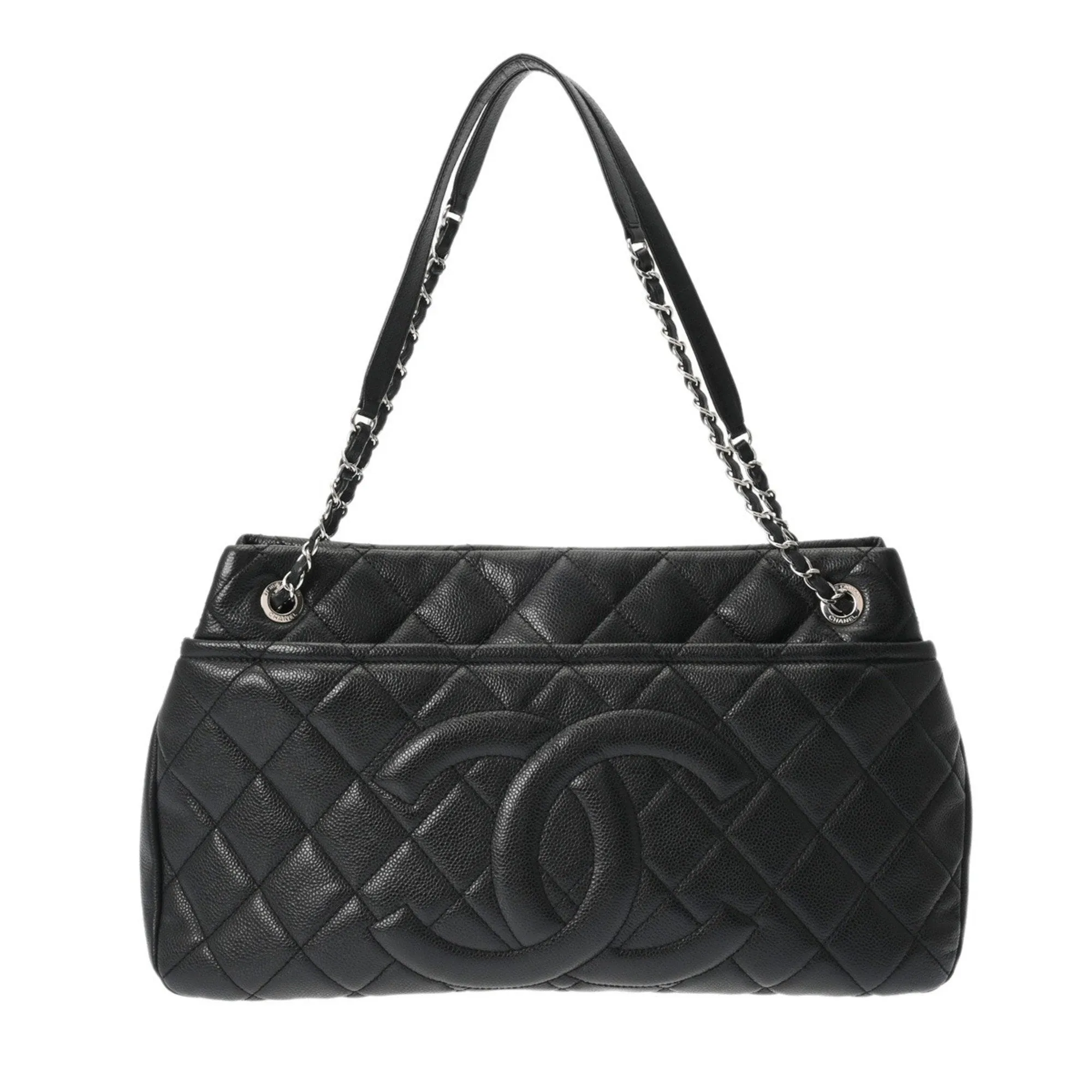Chanel Grained Calfskin Shoulder Bag (Pre-Owned)