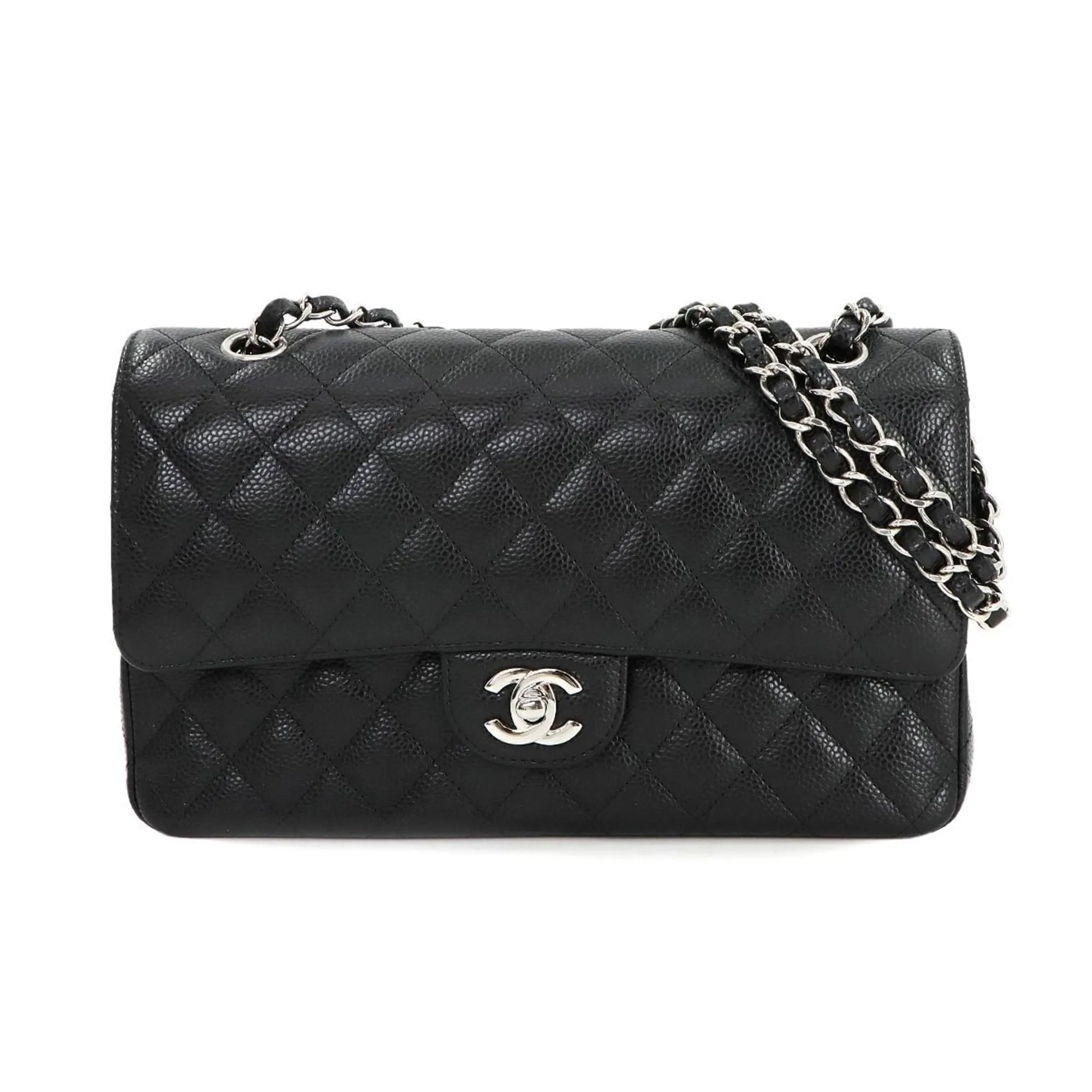 Chanel Grained Calfskin Shoulder Bag (Pre-Owned)