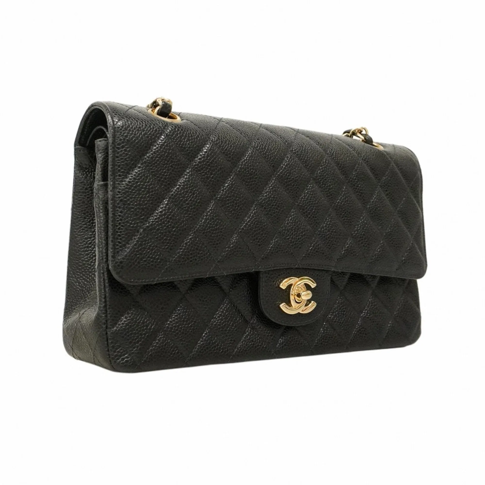 Chanel Grained Calfskin Shoulder Bag (Pre-Owned)