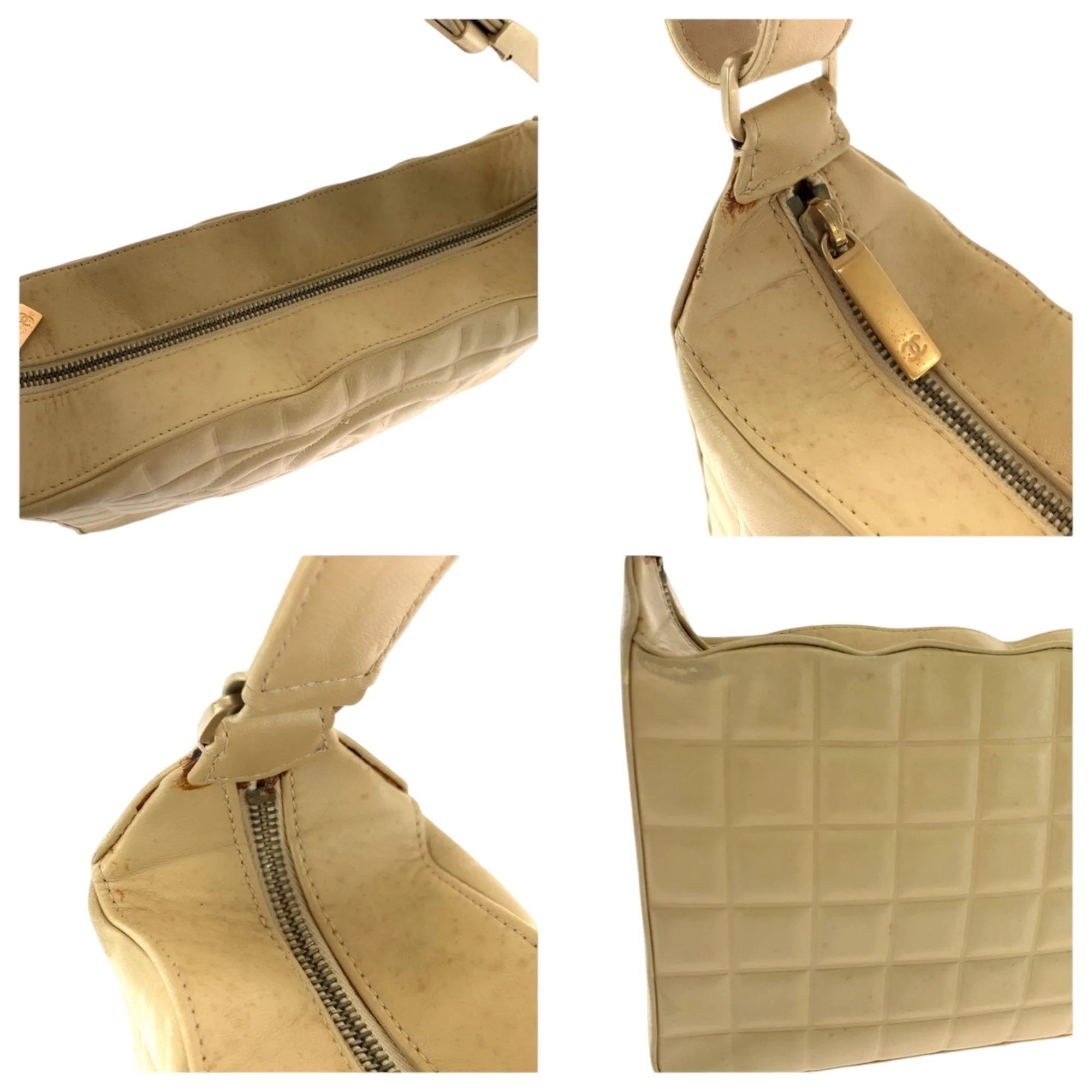 Chanel Leather Handbag Shoulder Bag (Pre-Owned)