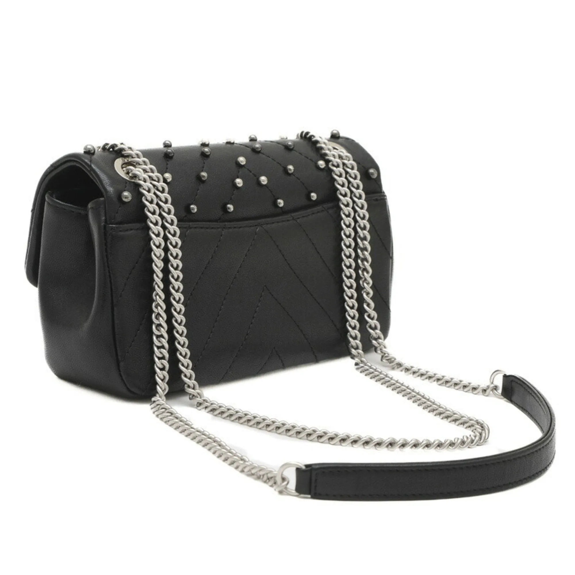 Chanel Leather Pouch Shoulder Bag (Pre-Owned)