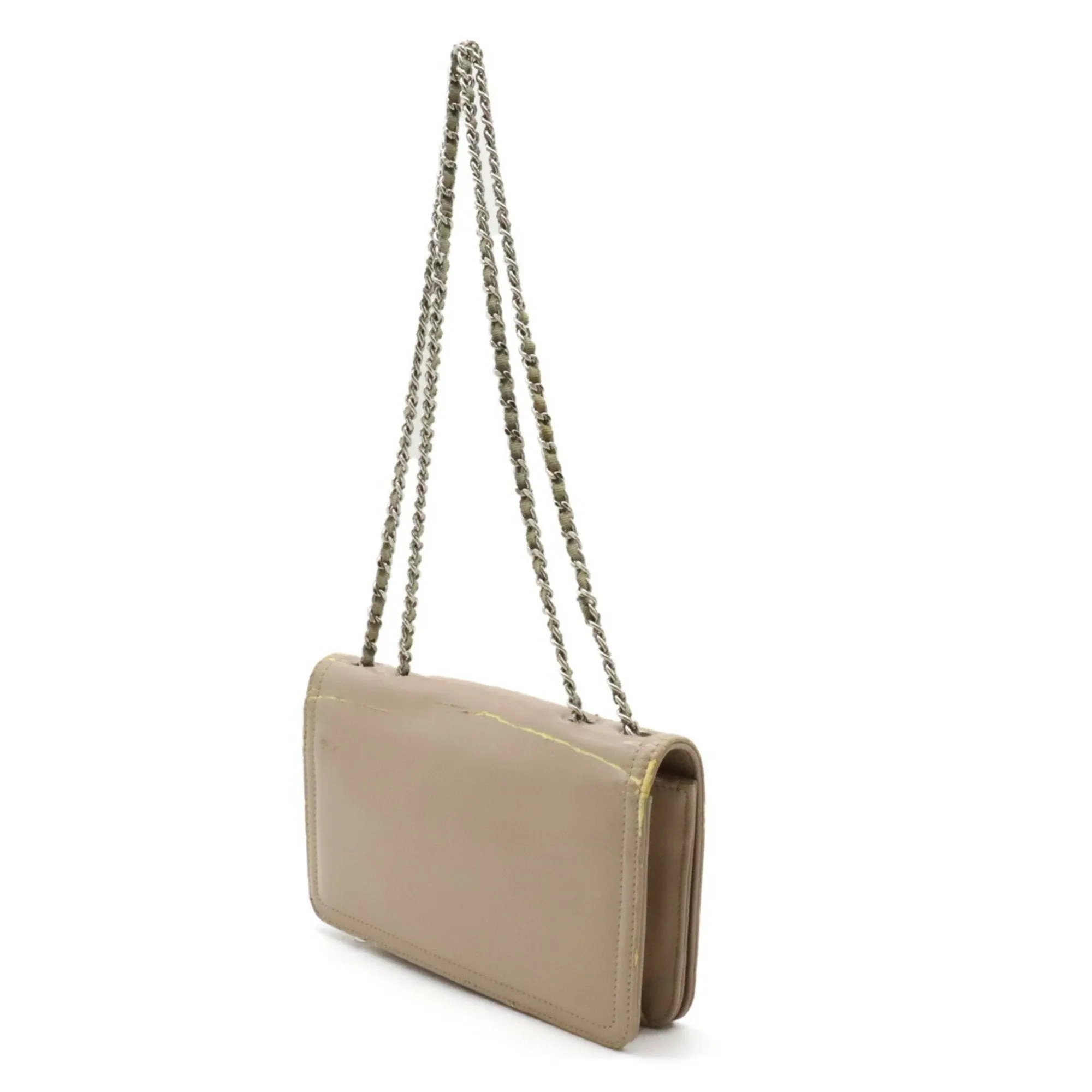 Chanel Leather Shoulder Bag Tote Bag (Pre-Owned)