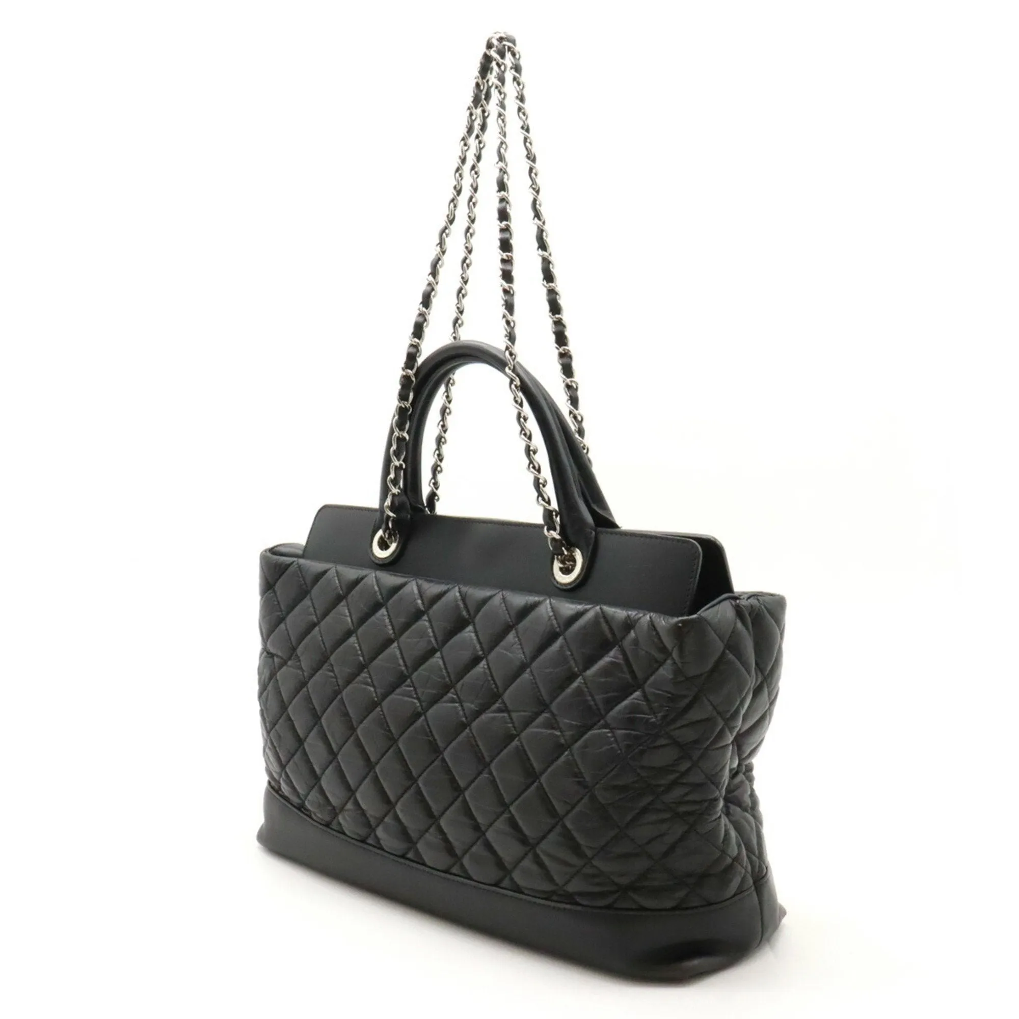 Chanel Leather Shoulder Bag Tote Bag (Pre-Owned)