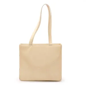 Chanel Leather Shoulder Bag Tote Bag (Pre-Owned)
