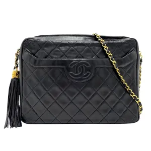 Chanel Logo Cc Leather Shoulder Bag (Pre-Owned)