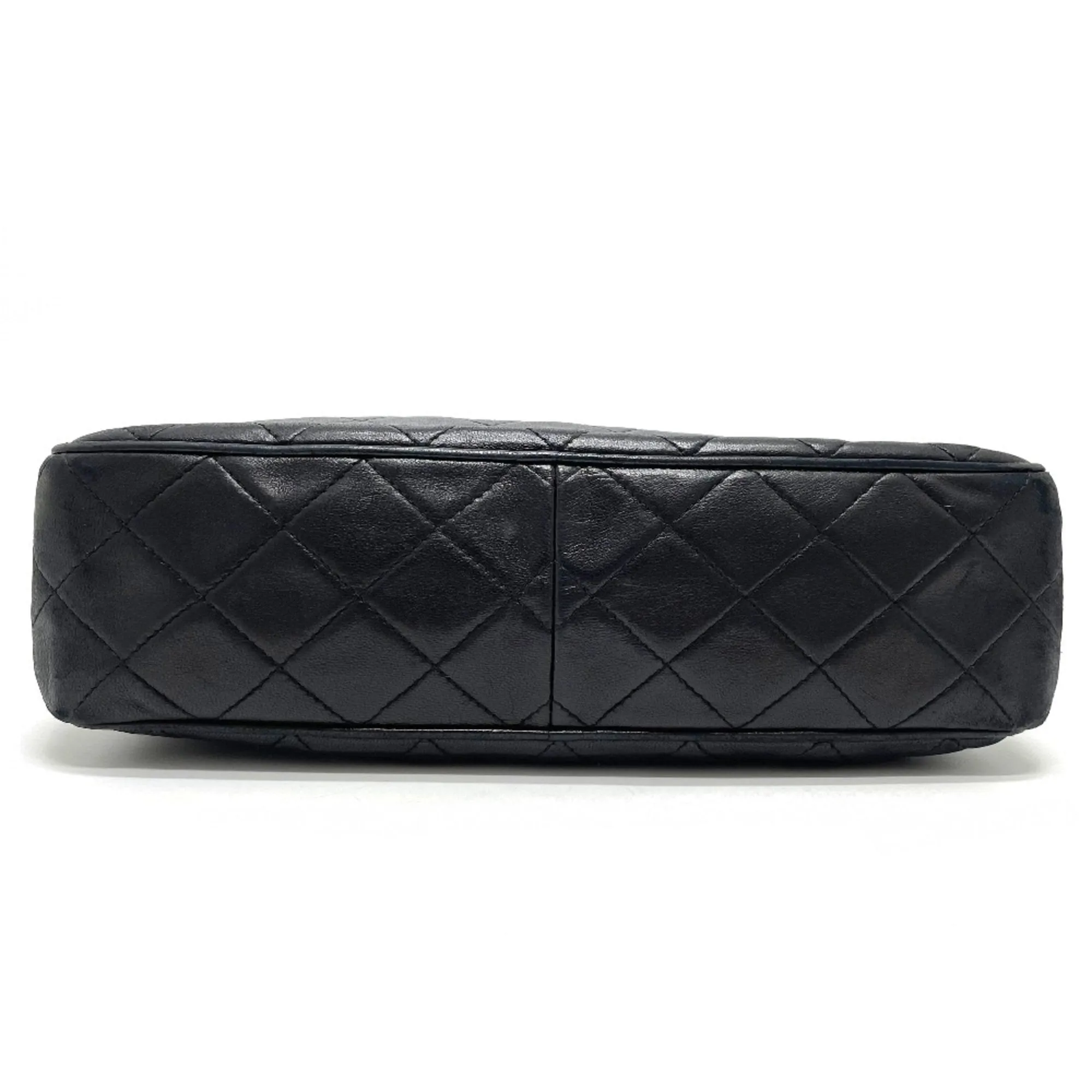Chanel Logo Cc Leather Shoulder Bag (Pre-Owned)