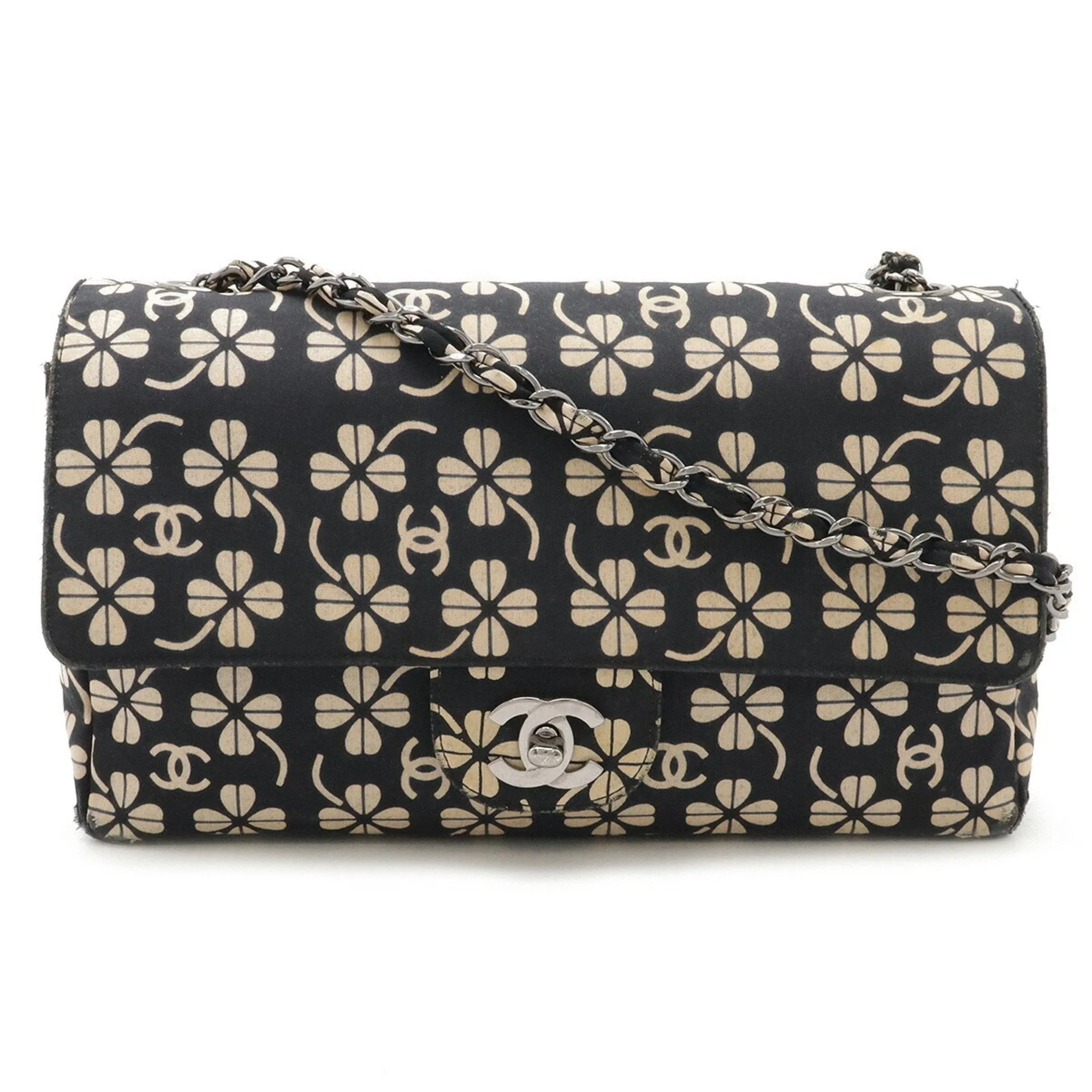 Chanel pink Canvas Leather Shoulder Bag (Pre-Owned)