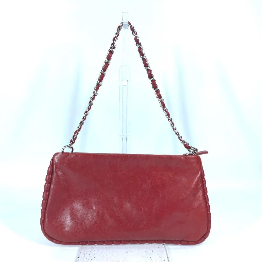 CHANEL Shoulder Bag A48547 leather Red 10A Dekacoco CC