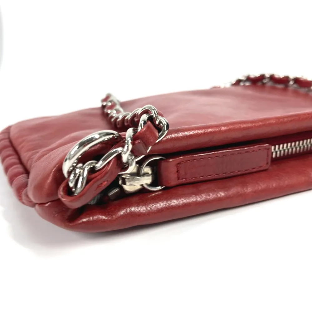 CHANEL Shoulder Bag A48547 leather Red 10A Dekacoco CC