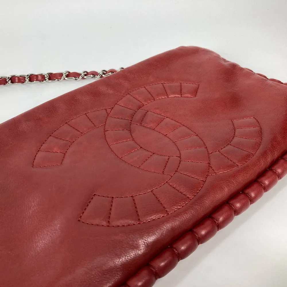 CHANEL Shoulder Bag A48547 leather Red 10A Dekacoco CC