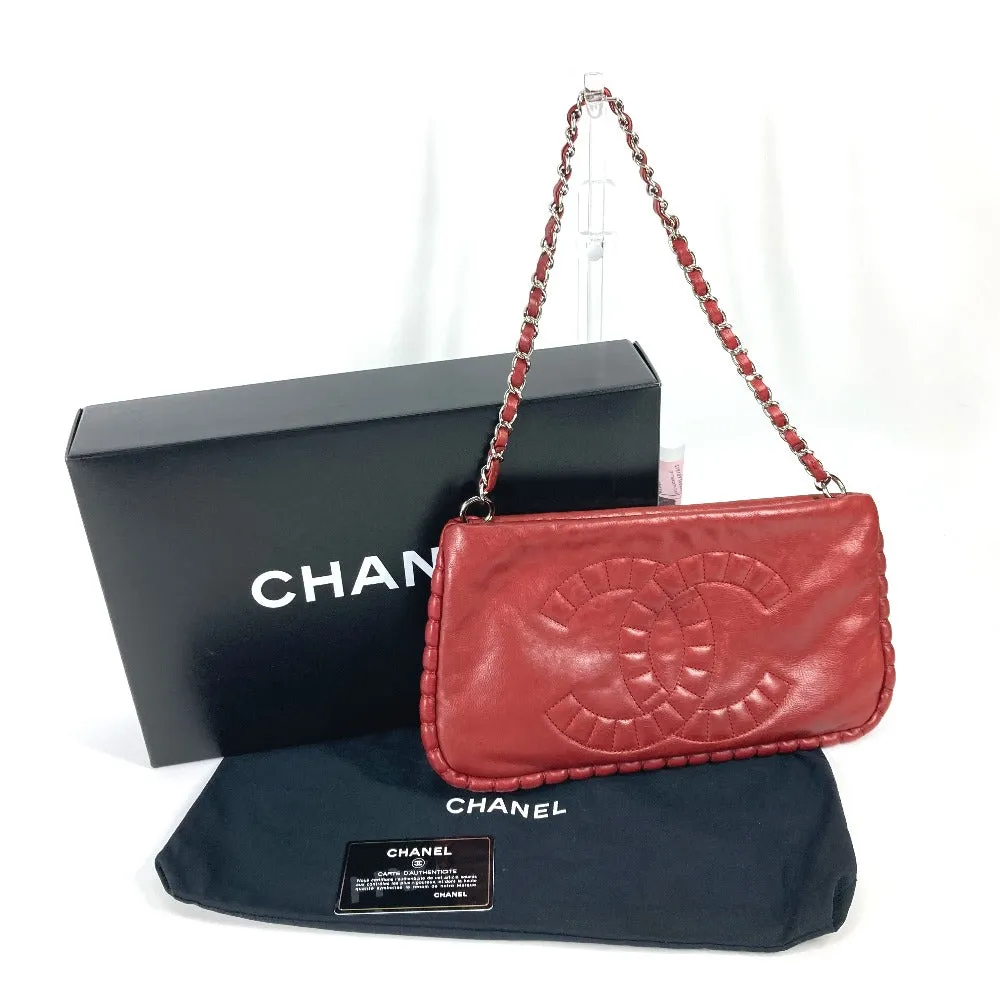CHANEL Shoulder Bag A48547 leather Red 10A Dekacoco CC