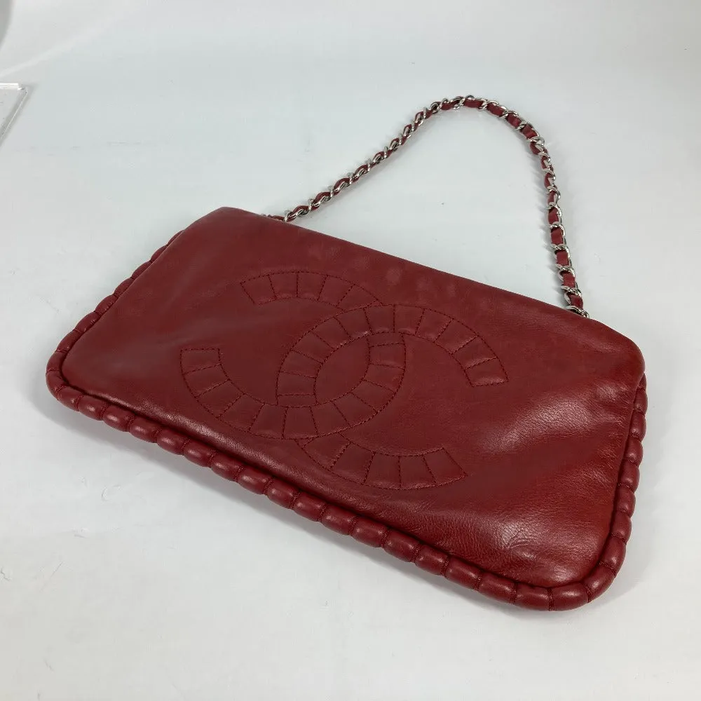 CHANEL Shoulder Bag A48547 leather Red 10A Dekacoco CC