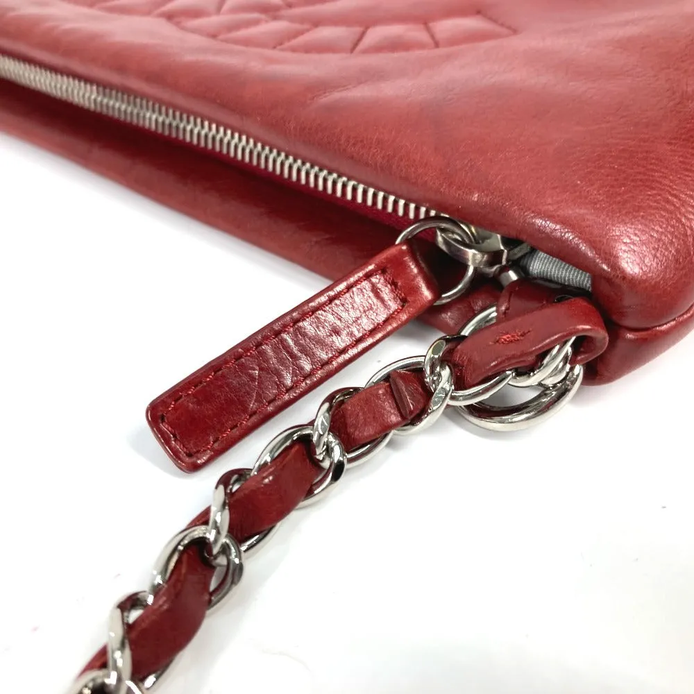 CHANEL Shoulder Bag A48547 leather Red 10A Dekacoco CC