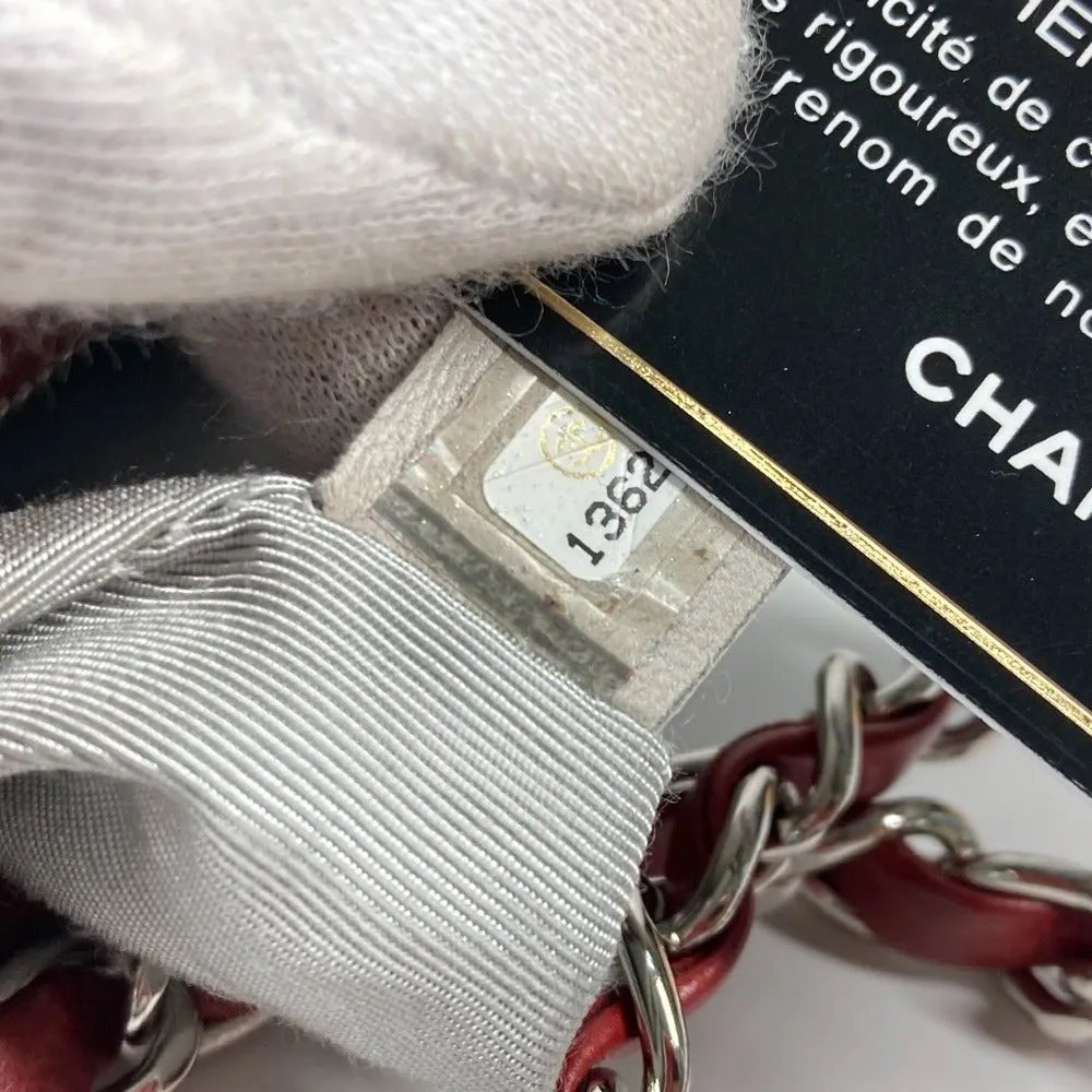 CHANEL Shoulder Bag A48547 leather Red 10A Dekacoco CC