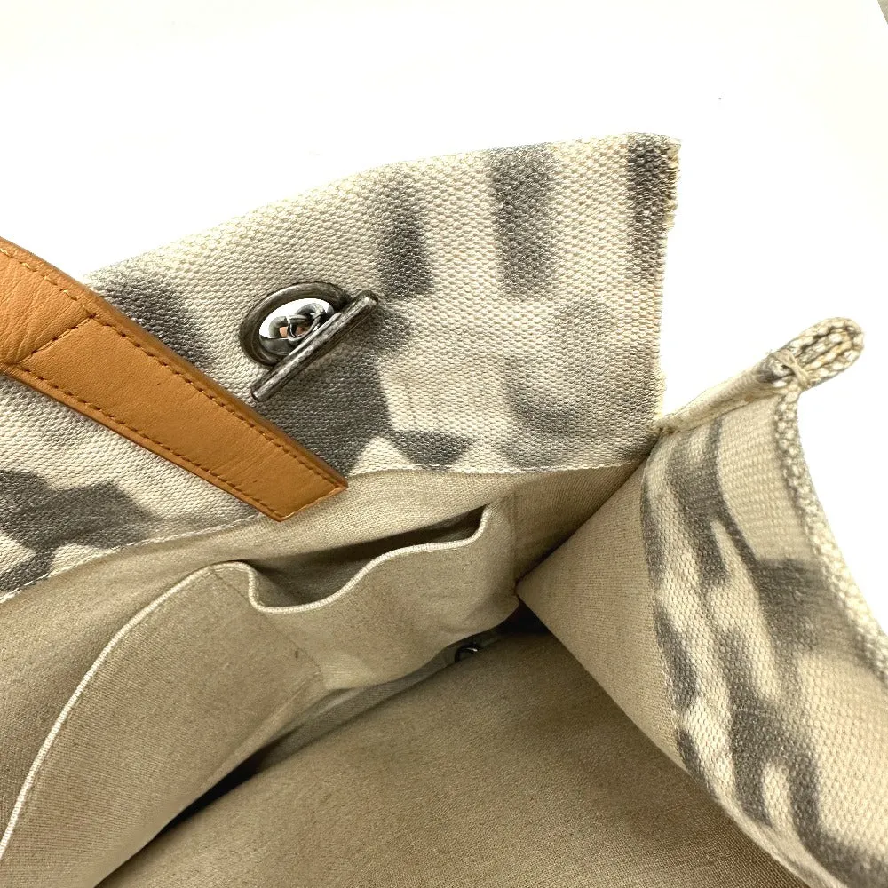 CHANEL Shoulder Bag Canvas / leather beige CC COCO Mark Icon Shopping Tote Women Used