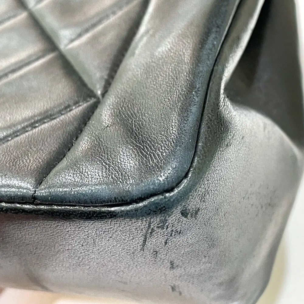 CHANEL Shoulder Bag lambskin black CCCOCO Mark Diana 22 Women Used