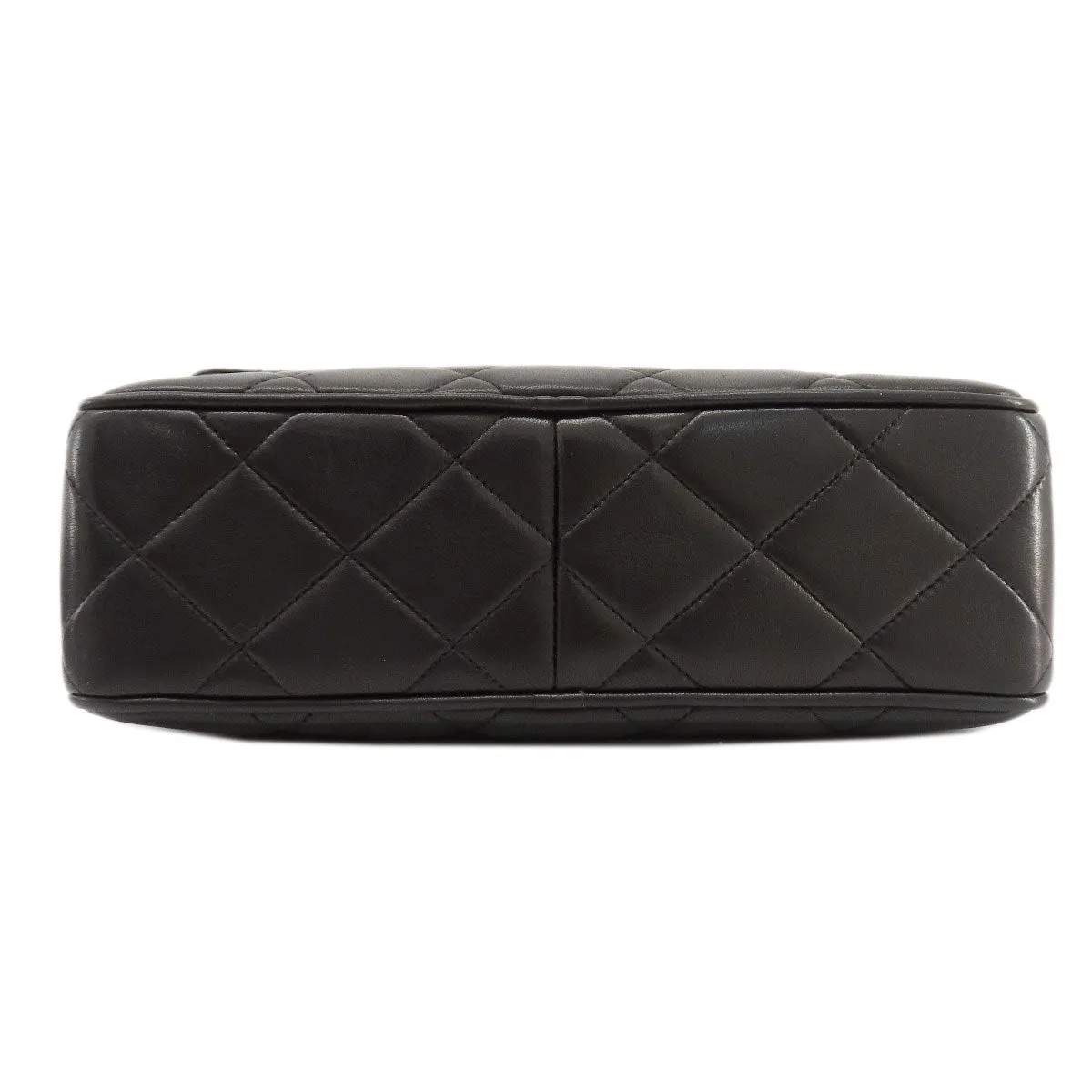 CHANEL Shoulder Bag lambskin black Matrasse Women Used