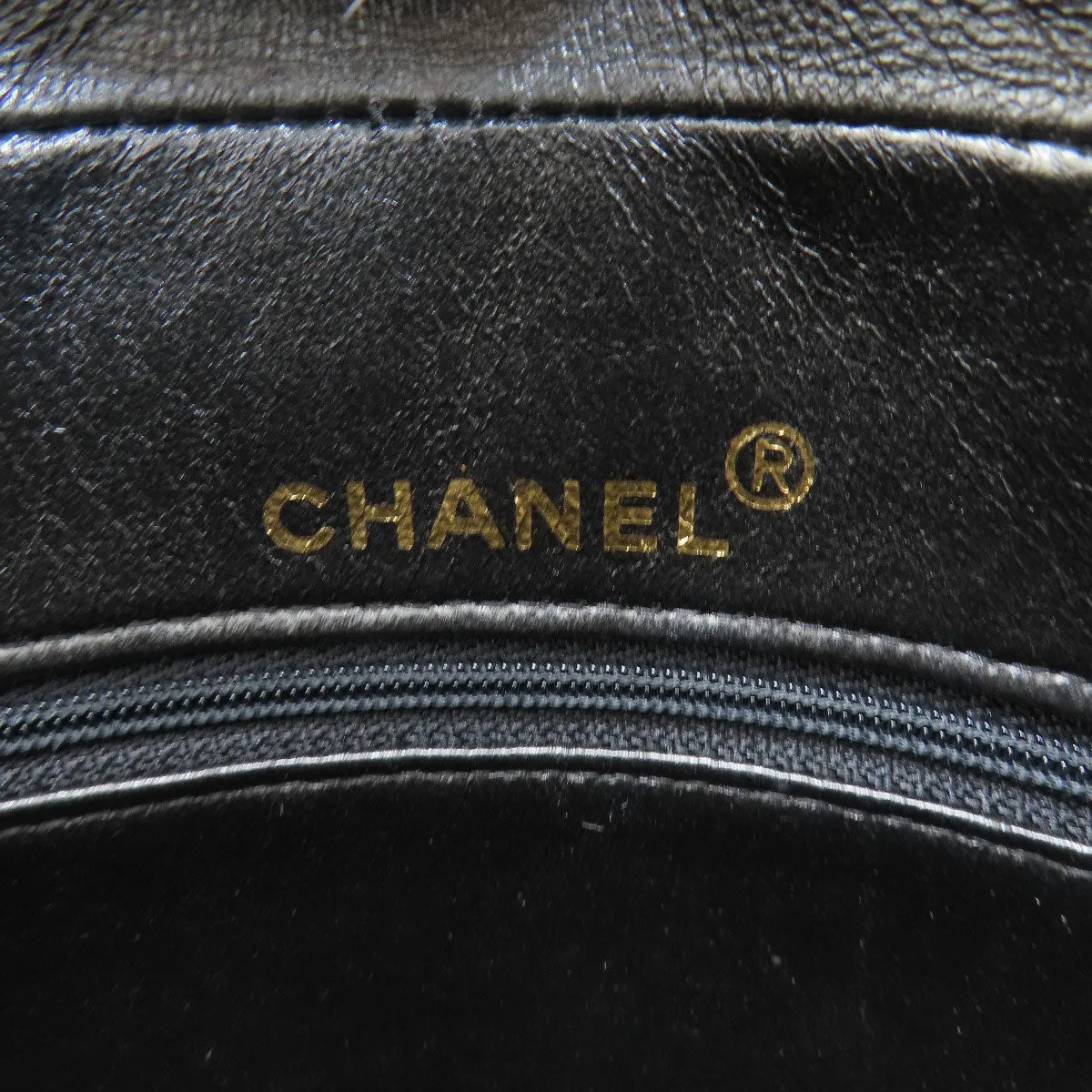 CHANEL Shoulder Bag lambskin black Matrasse Women Used