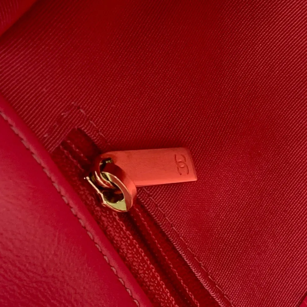 CHANEL Shoulder Bag leather pink Round Chain CC COCO Mark Women Used