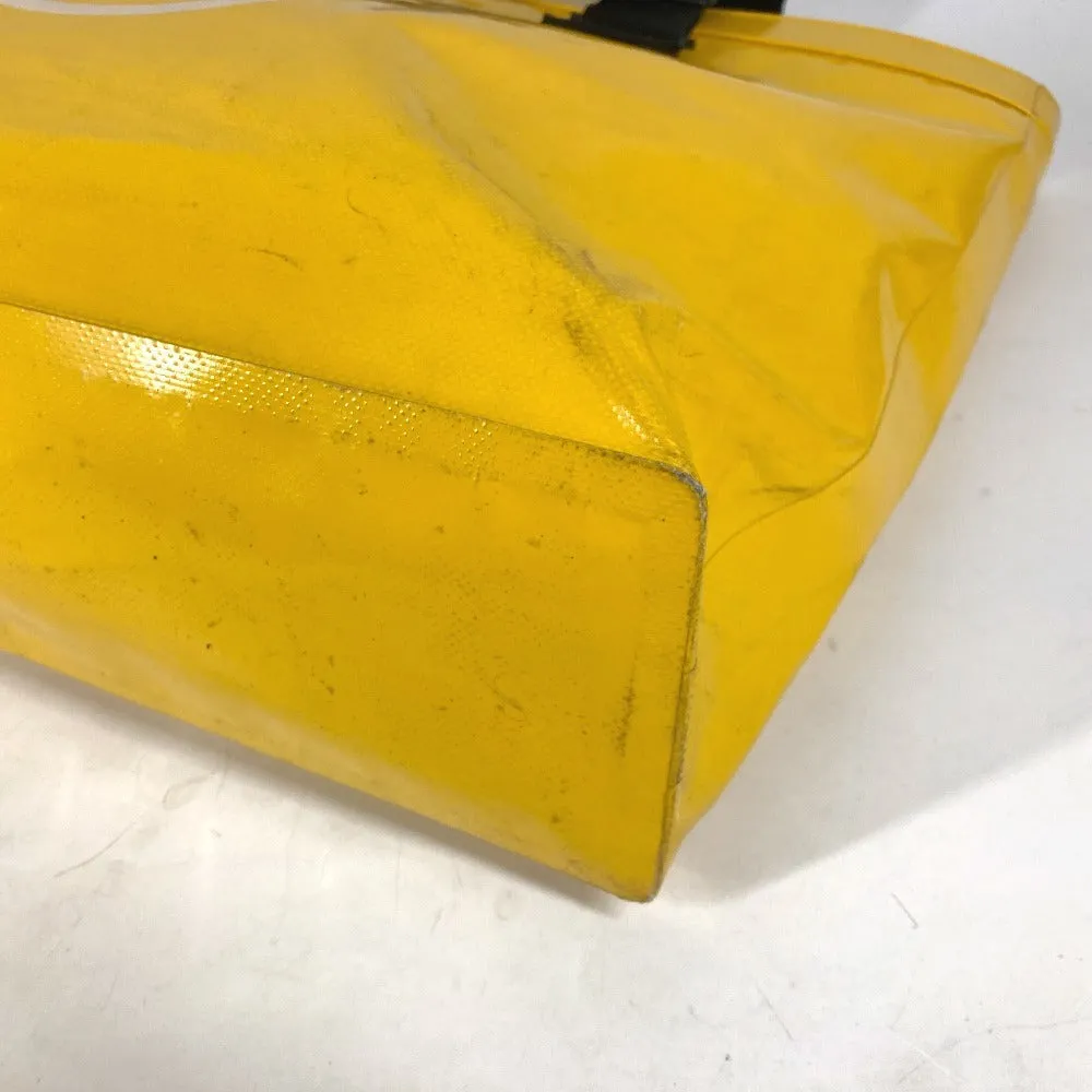 CHANEL Shoulder Bag Plastics yellow Waterproof CC COCO Mark ETANCHE logo Women Used
