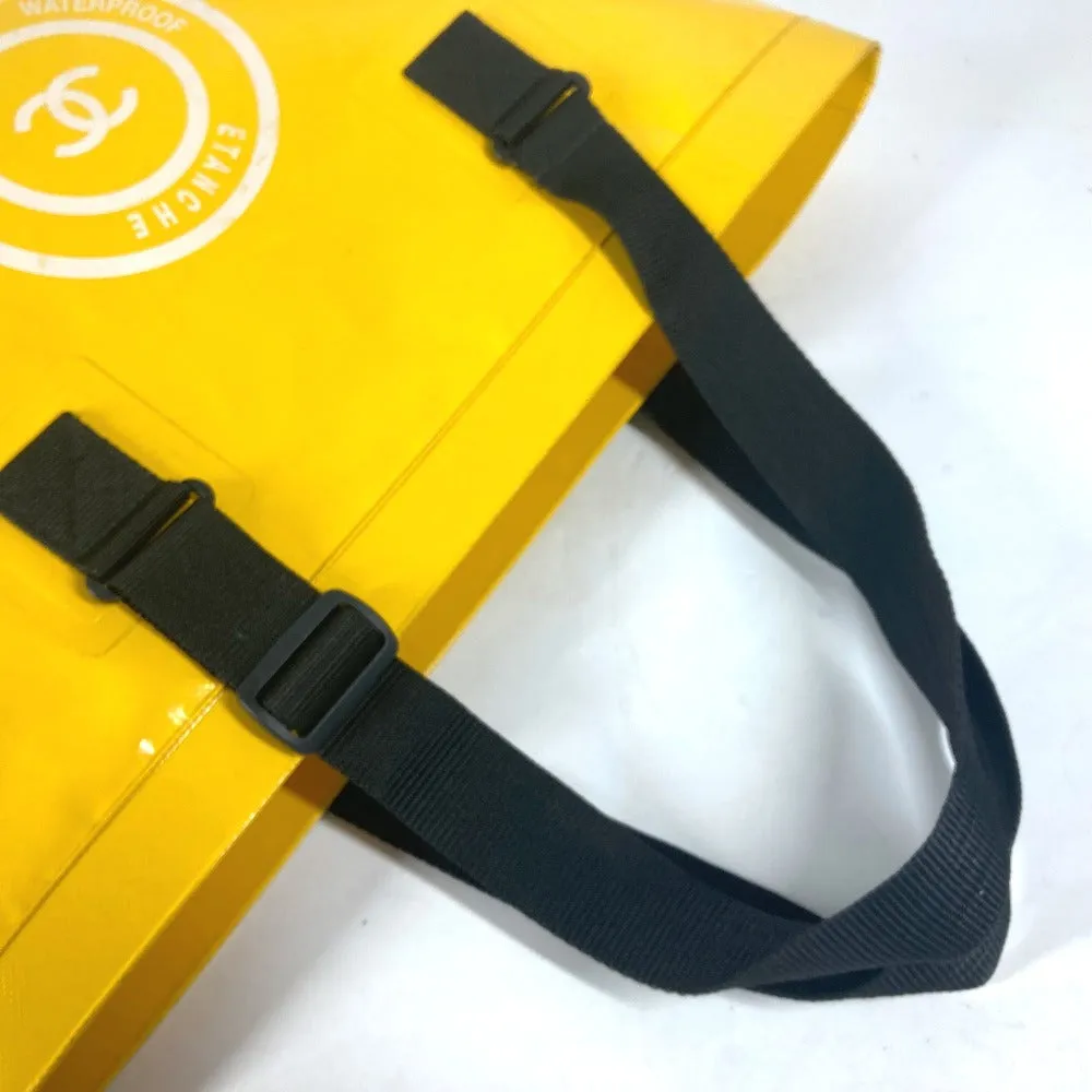 CHANEL Shoulder Bag Plastics yellow Waterproof CC COCO Mark ETANCHE logo Women Used