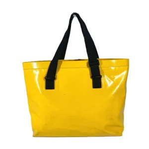 CHANEL Shoulder Bag Plastics yellow Waterproof CC COCO Mark ETANCHE logo Women Used
