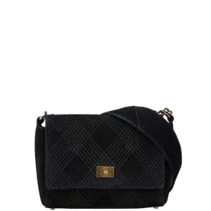 Chanel Suede Leather Shoulder Bag (Pre-Owned)