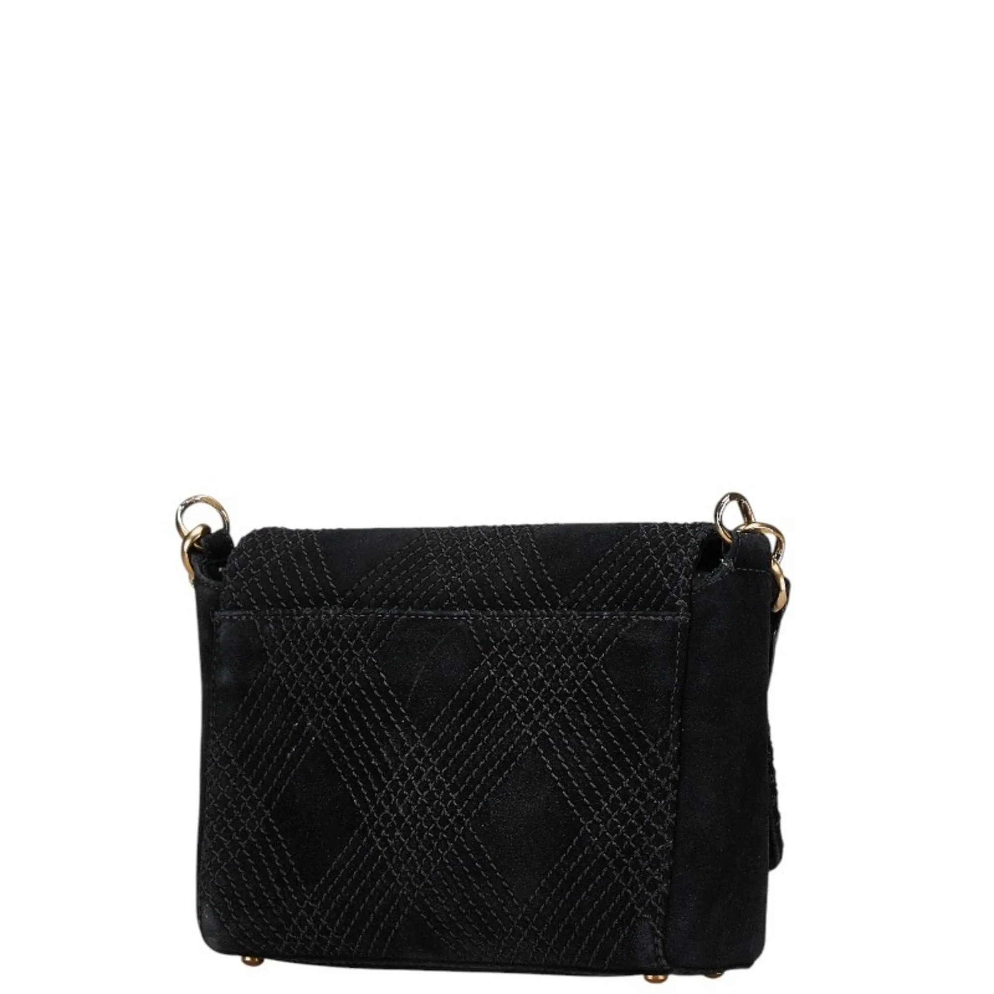 Chanel Suede Leather Shoulder Bag (Pre-Owned)
